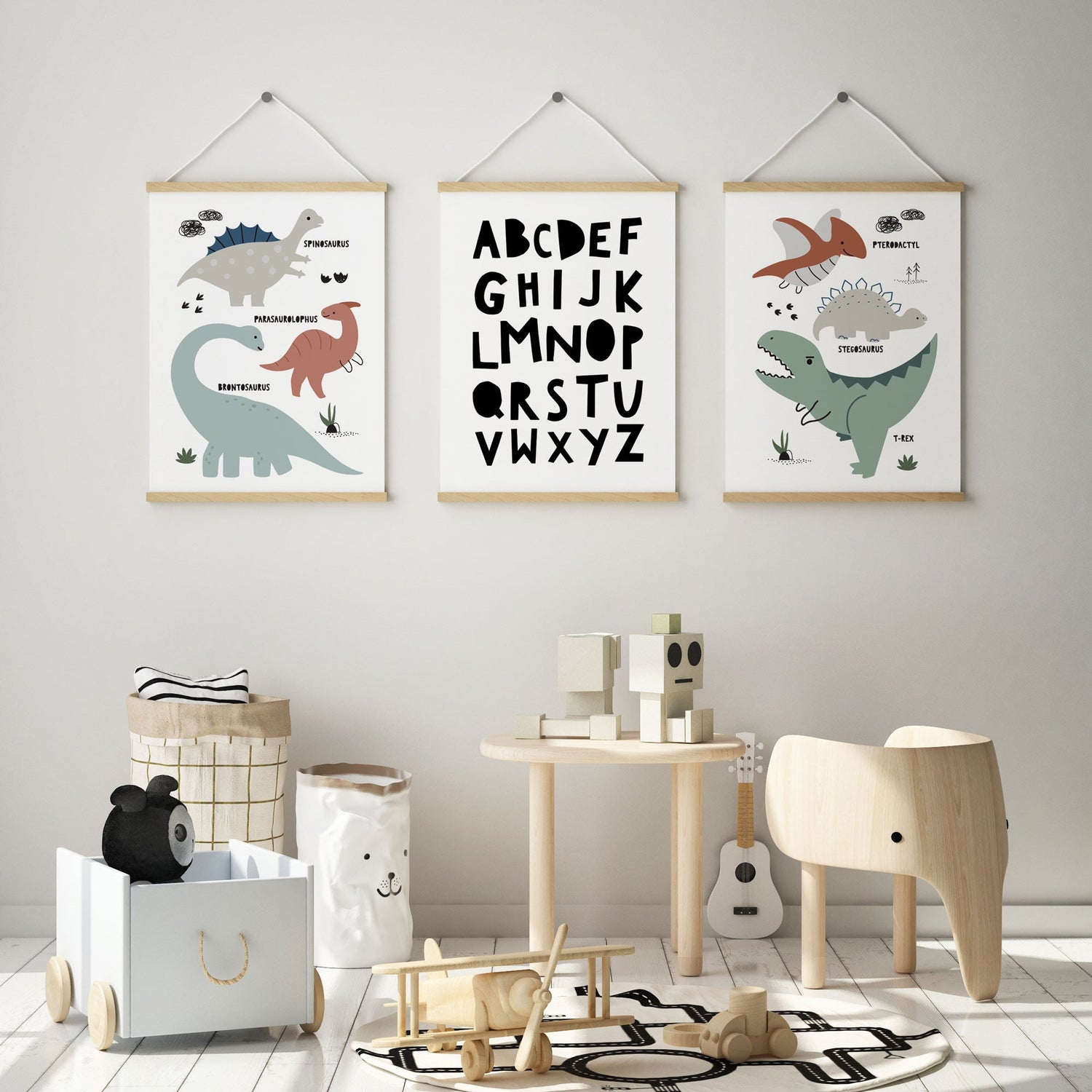 Dinosaurs & Alphabet Prints