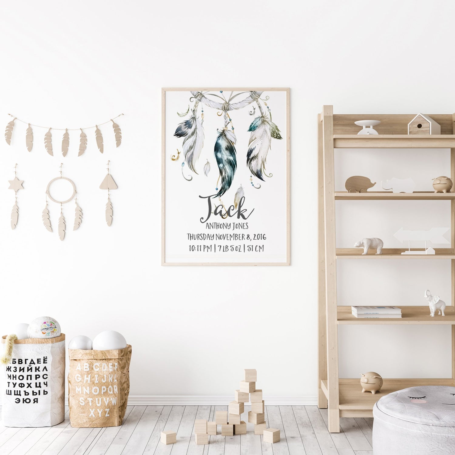 Dreamcatcher Birth Print