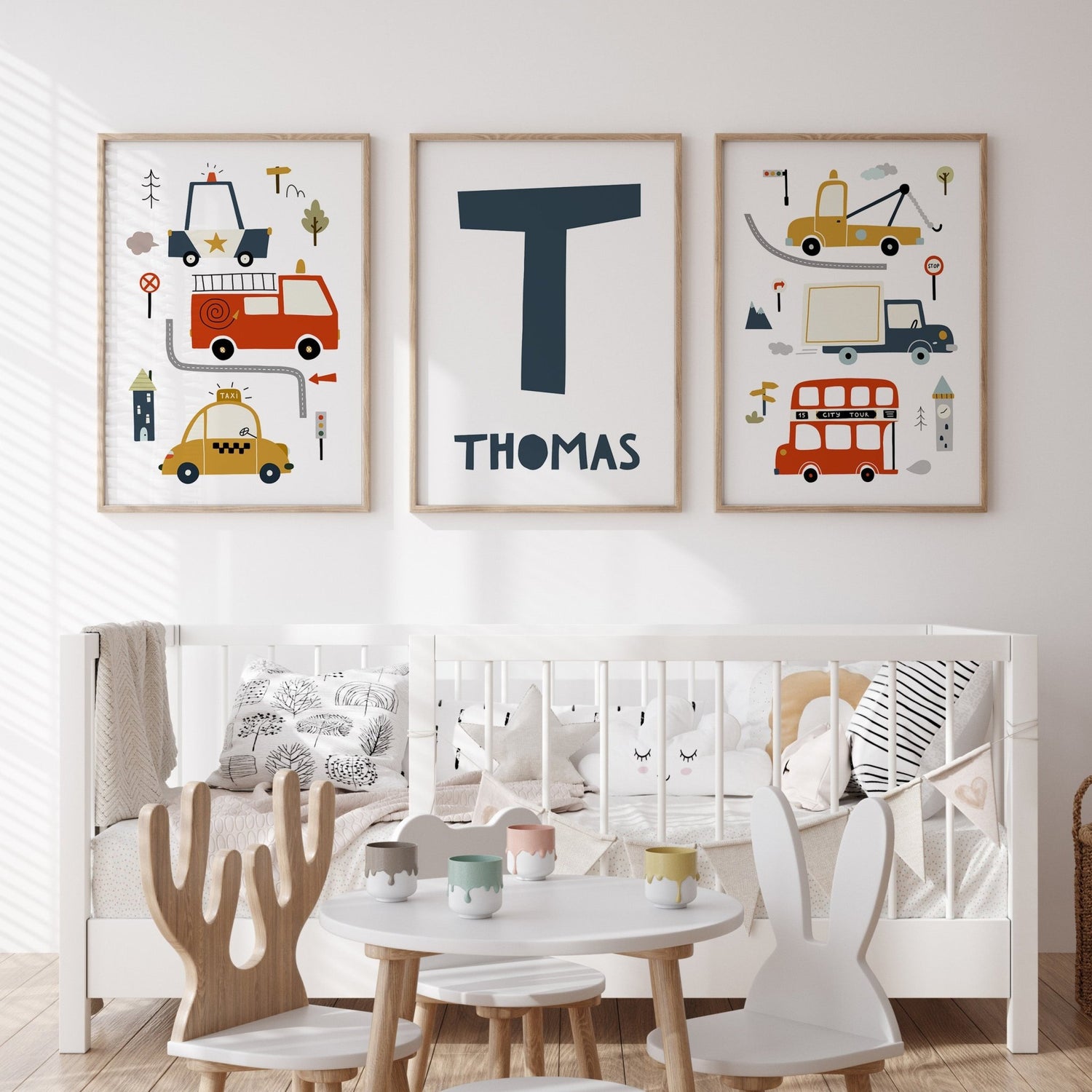 Emergency Vehicles & Name Print