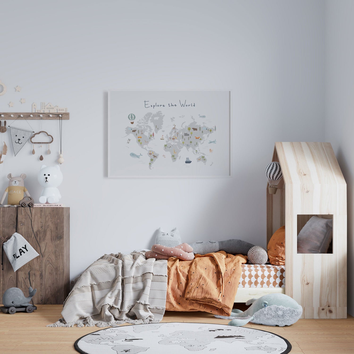 Explore the World Map Print