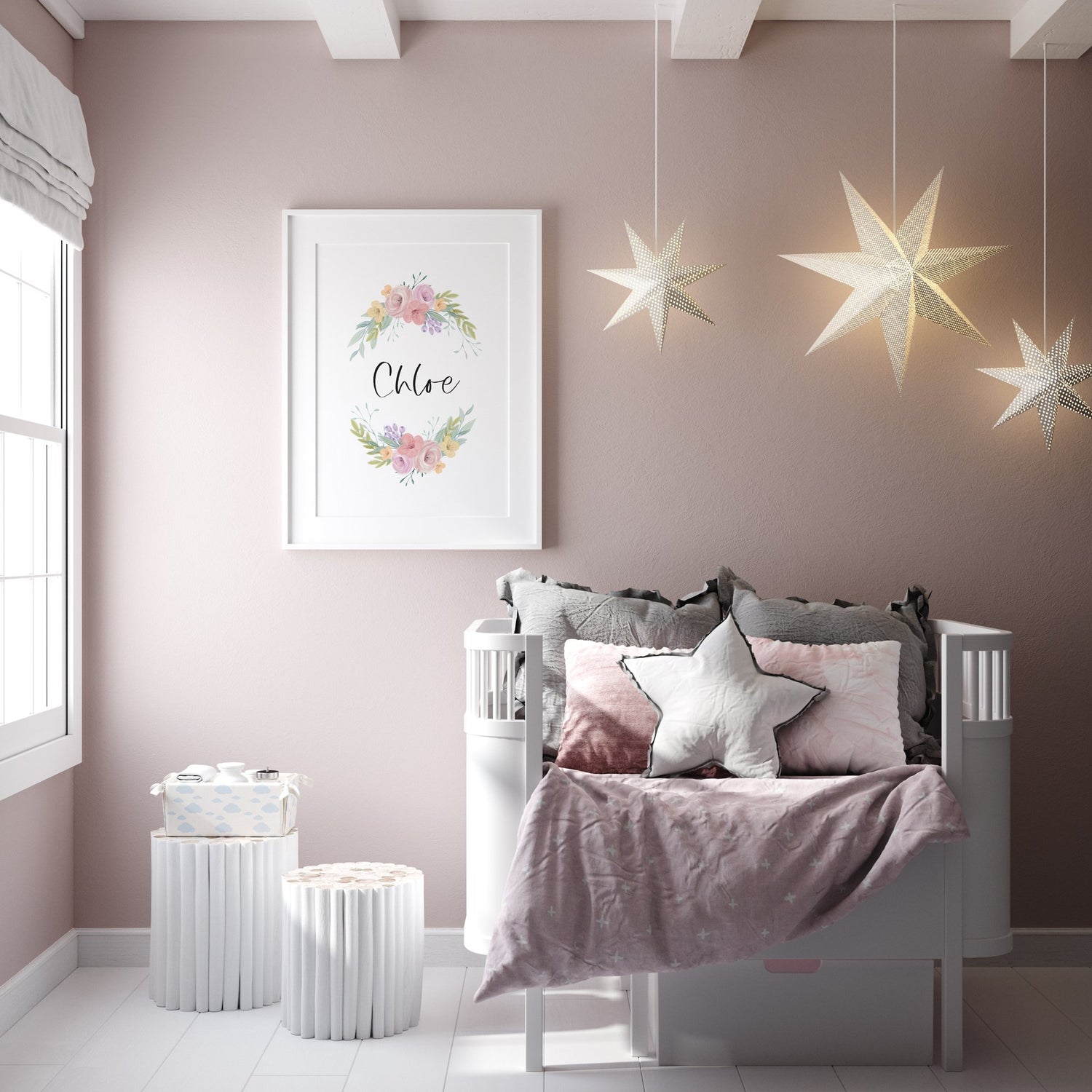 Floral Ballerina Name Print