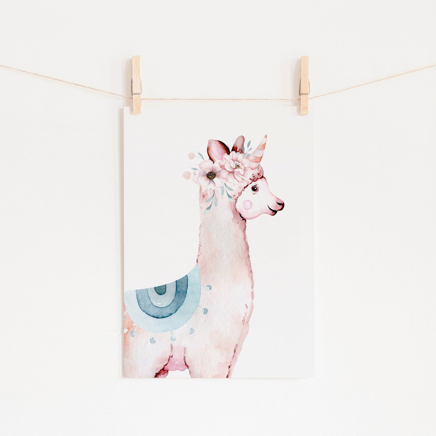 Floral Llama's & Name Prints