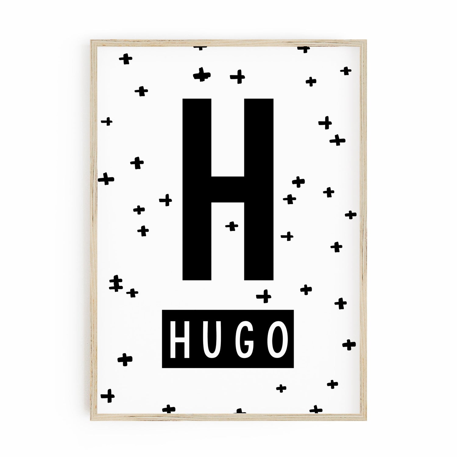 Hipster Bear, Bunny & Name Prints