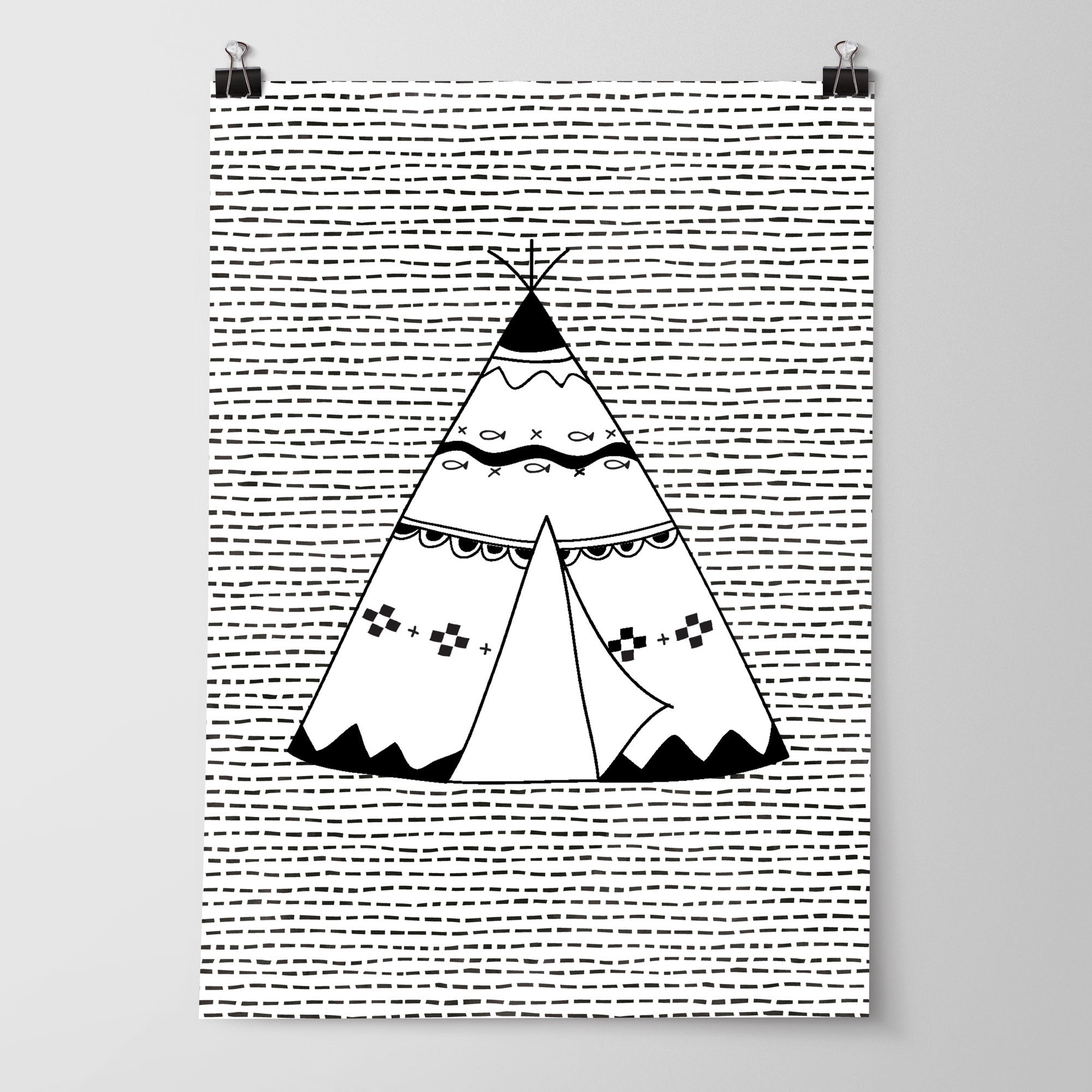 Tribal Teepee, Boy & Name Prints