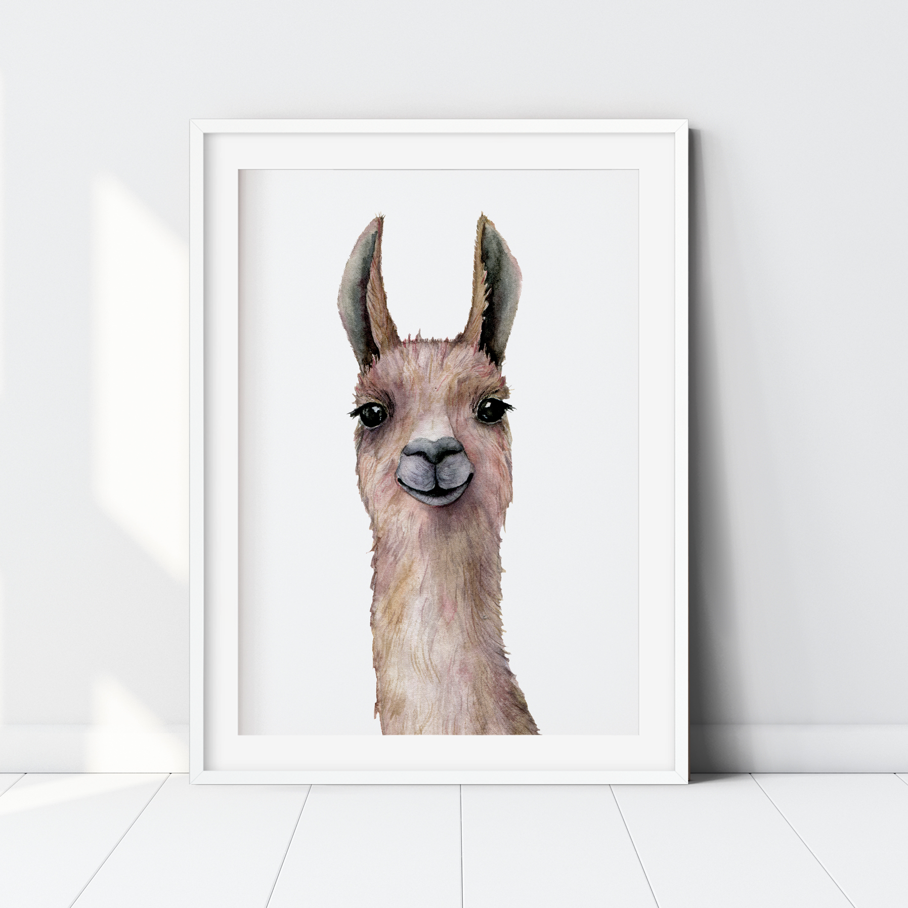 Watercolour Llama Alpaca & Cactus Prints