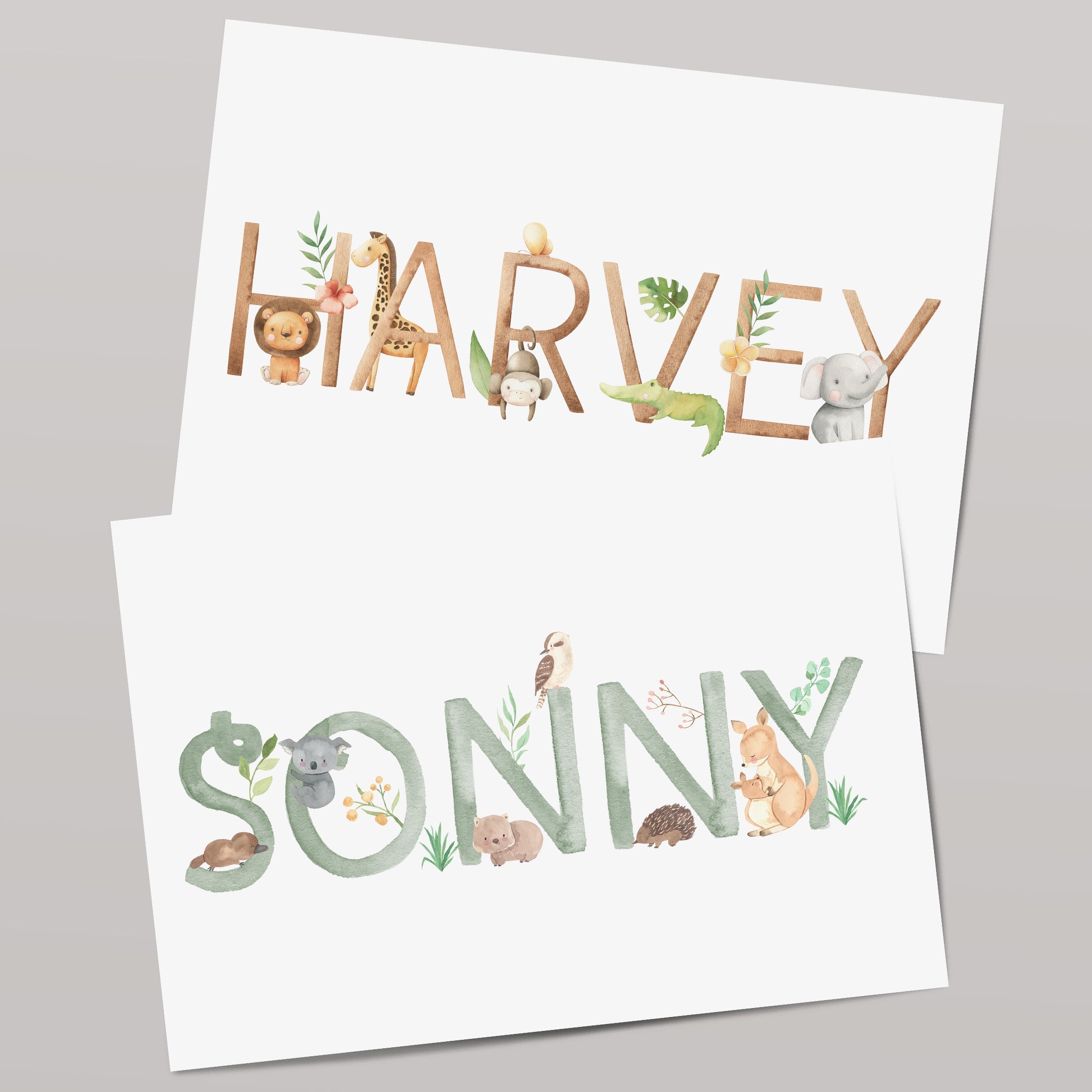 Boys Character Name Prints