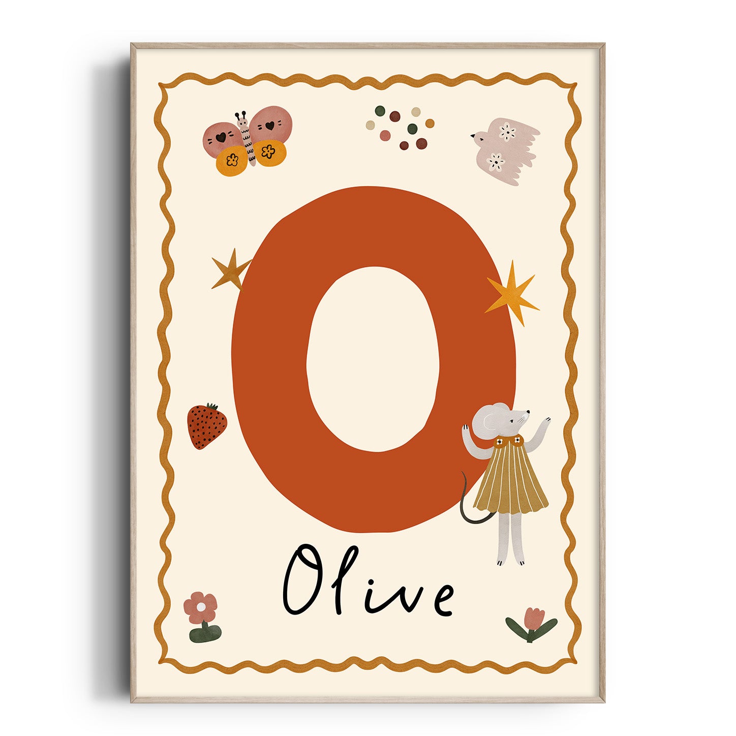 Whimsy Mouse Letter & Name Print