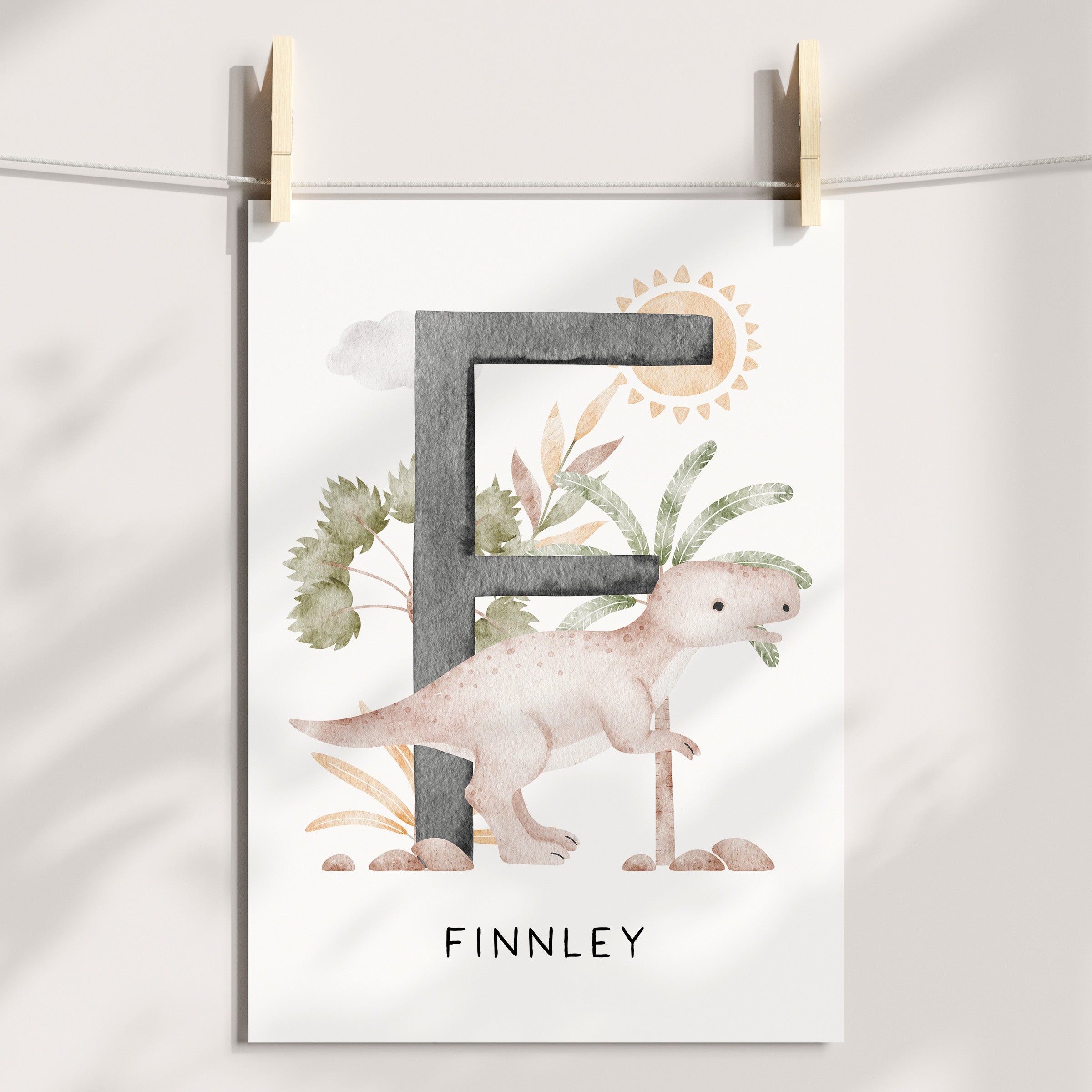 Dinosaur Name, Alphabet & Chart Prints - Choose Your Dinosaur