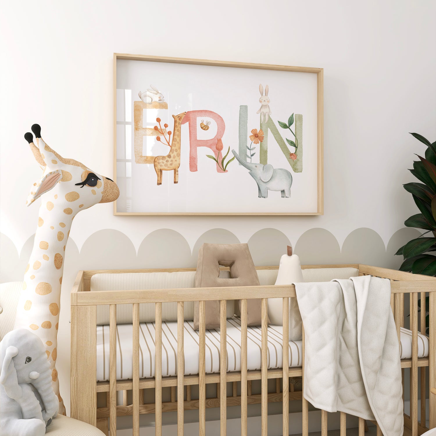 Woodland Animal Name Print