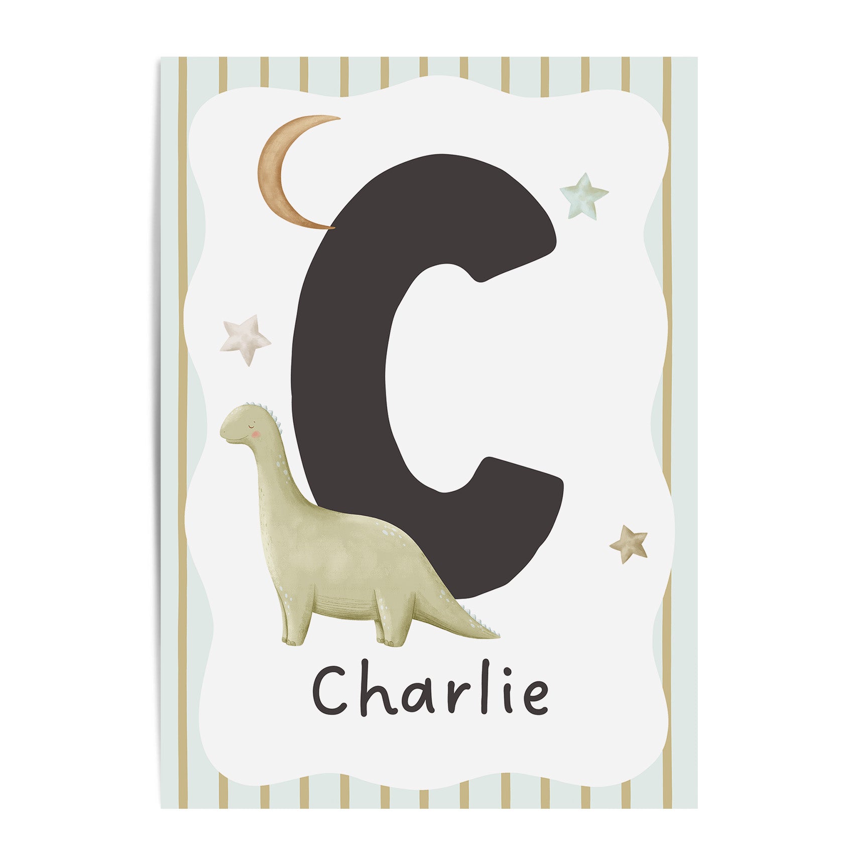 Dinosaur Letter & Name Print