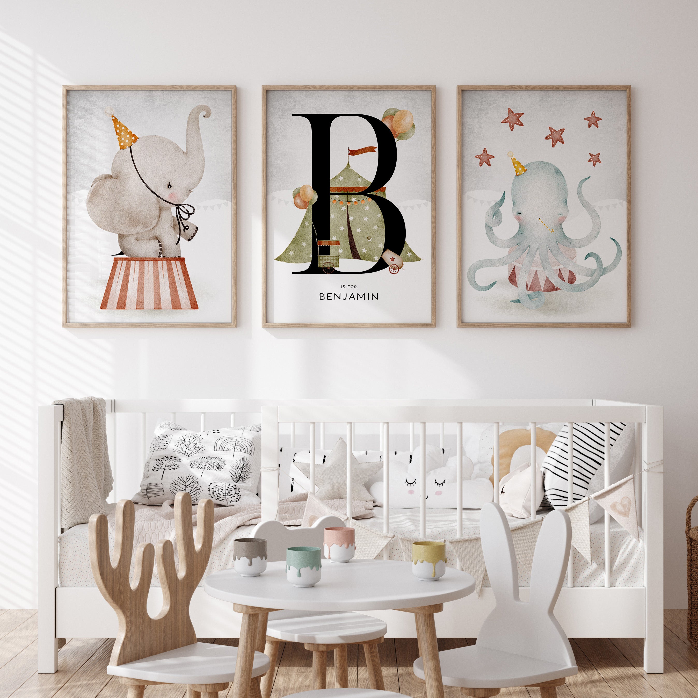Circus Animals & Name Print - Mix & Match