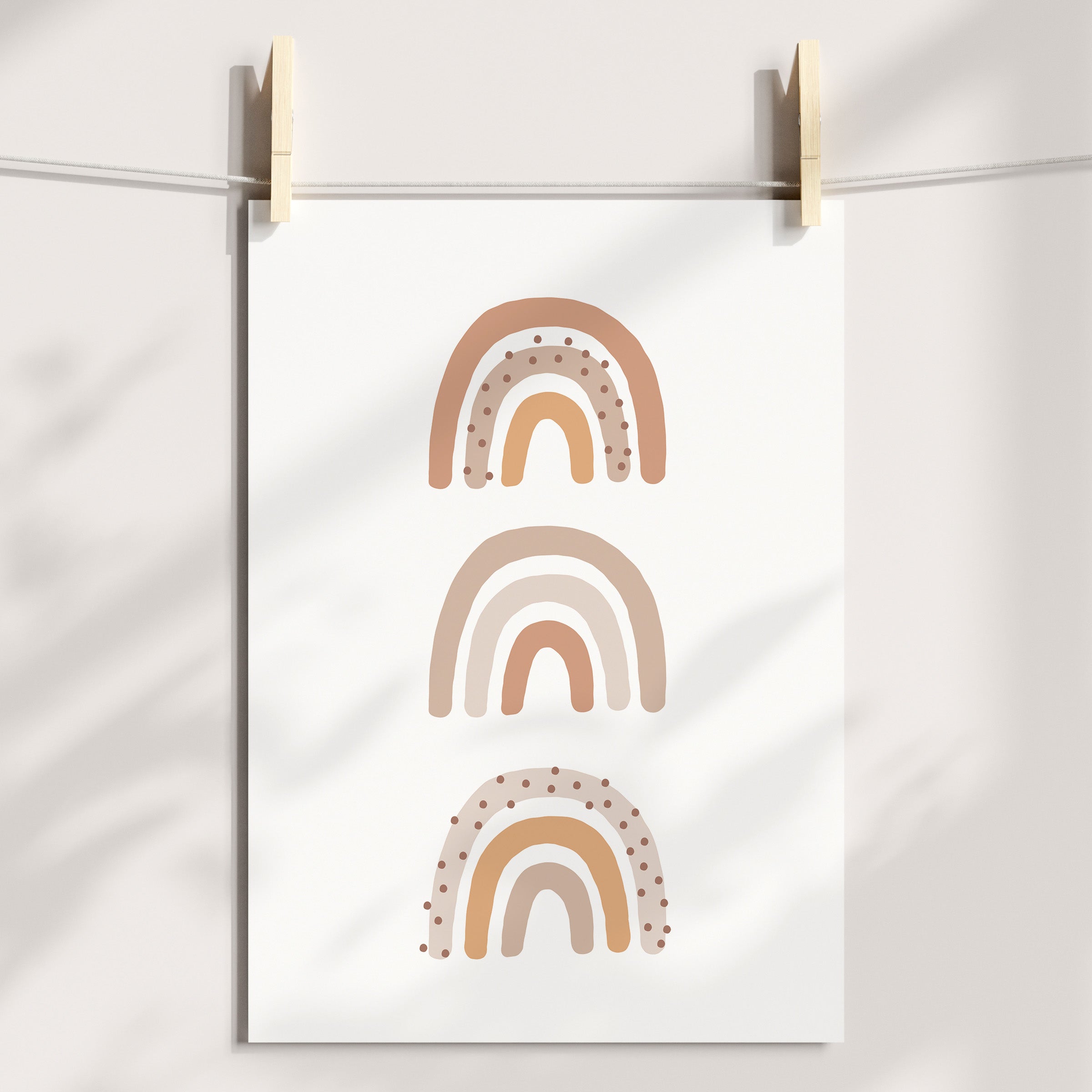 Muted Rainbows Print