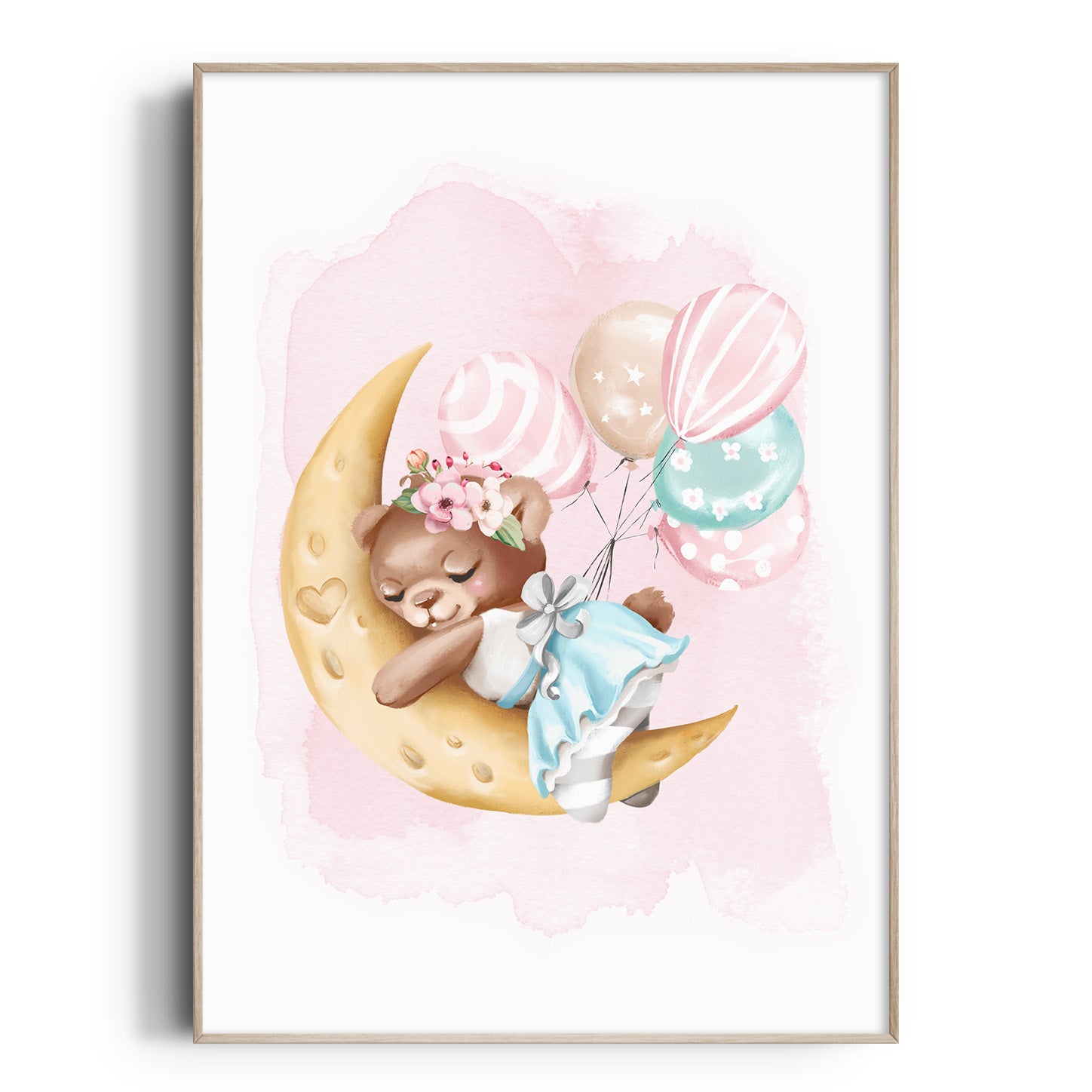 Sleeping Ballerina Bear Print