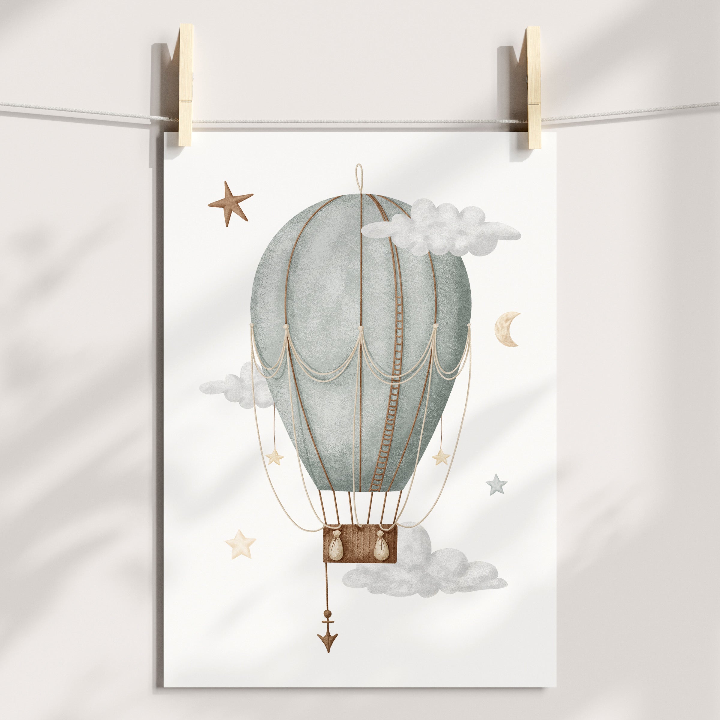 Hot Air Balloon Print