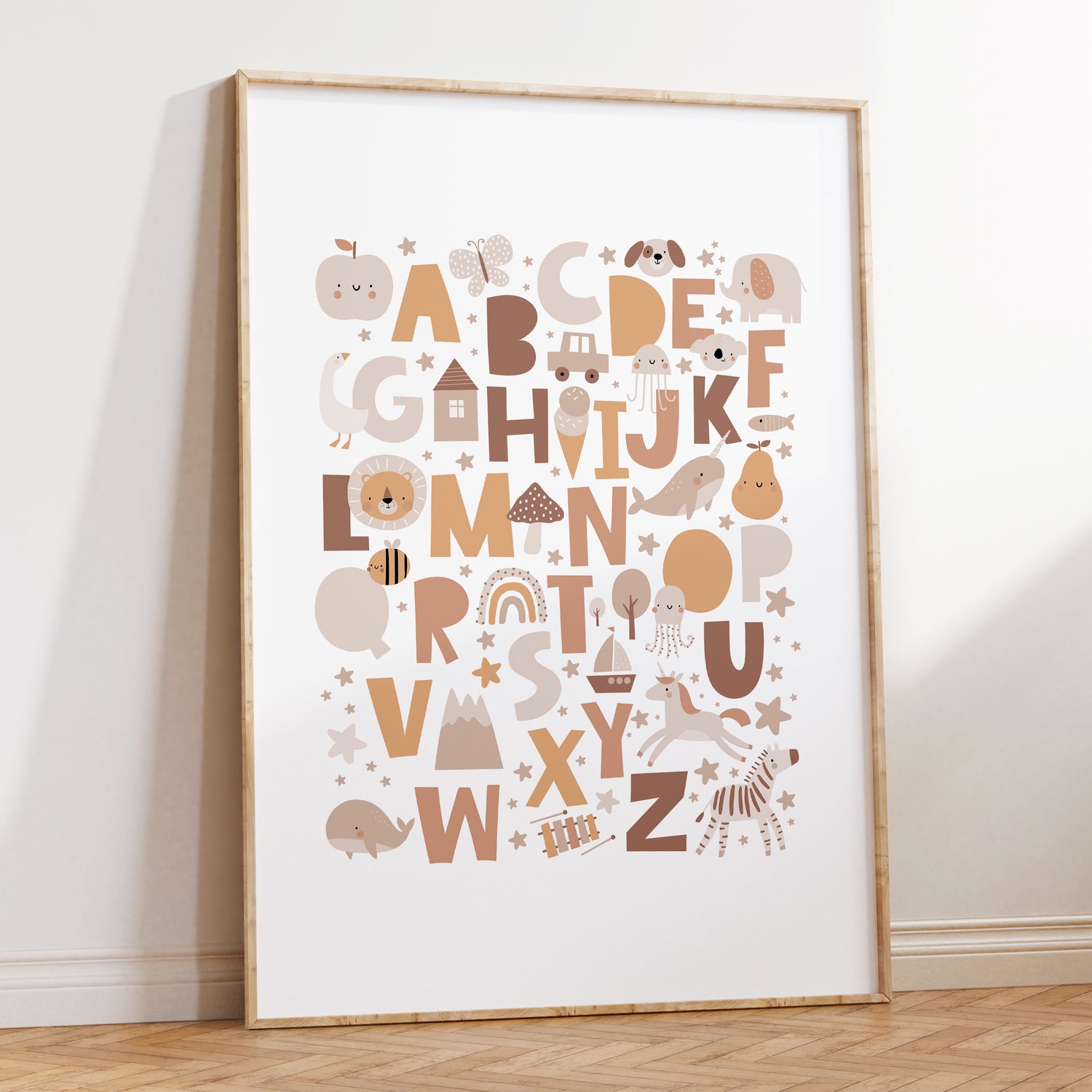 Muted Alphabet Print
