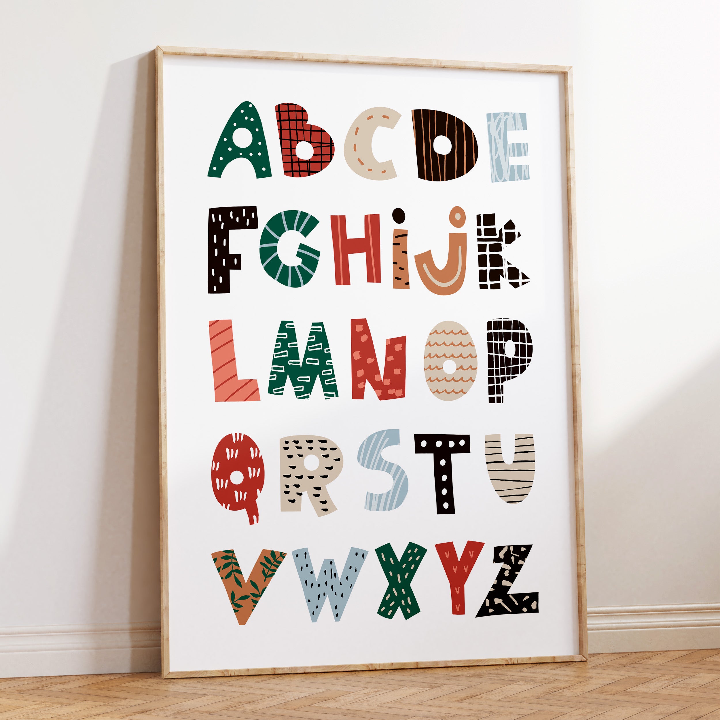 Colourful Alphabet Print