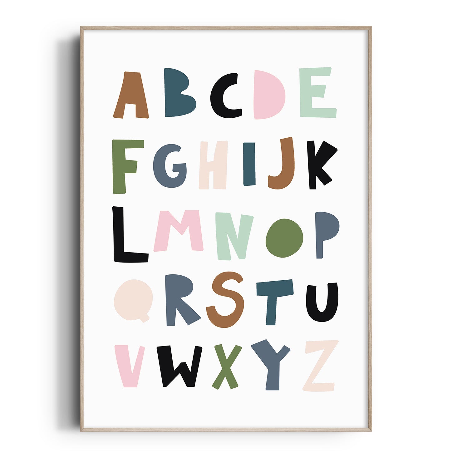 Tropical Alphabet Print
