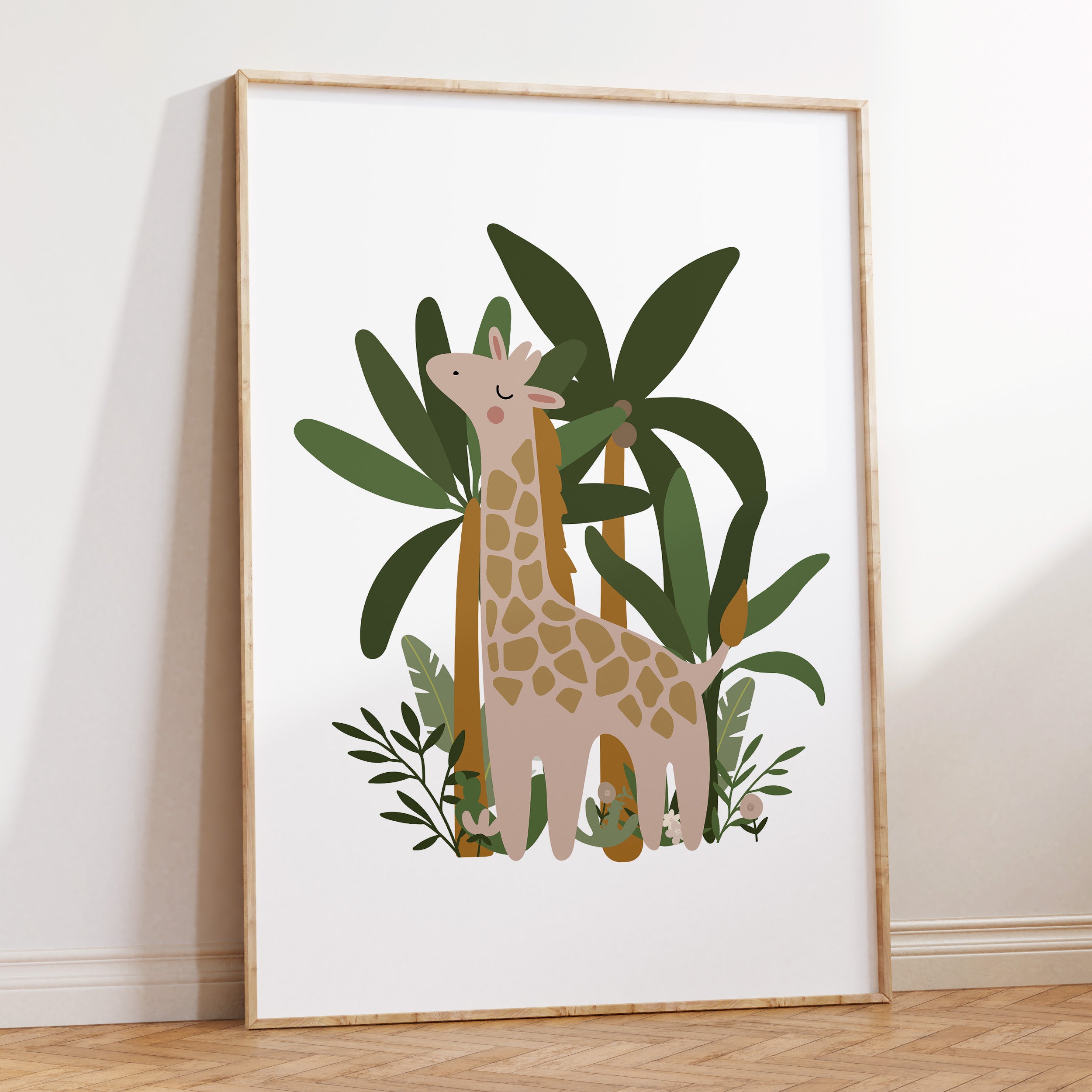 Giraffe Jungle Print