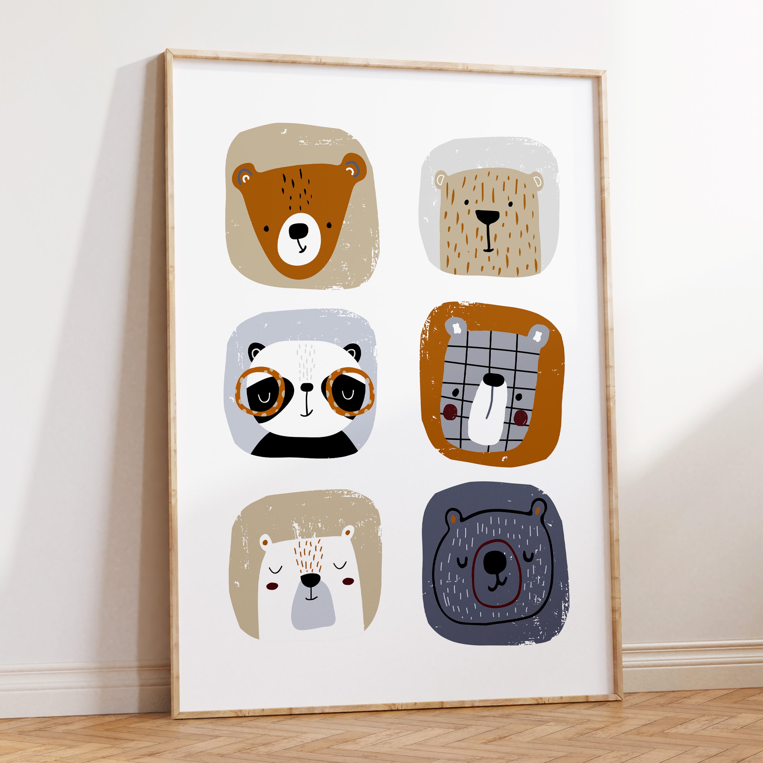 Woodland Bears Print
