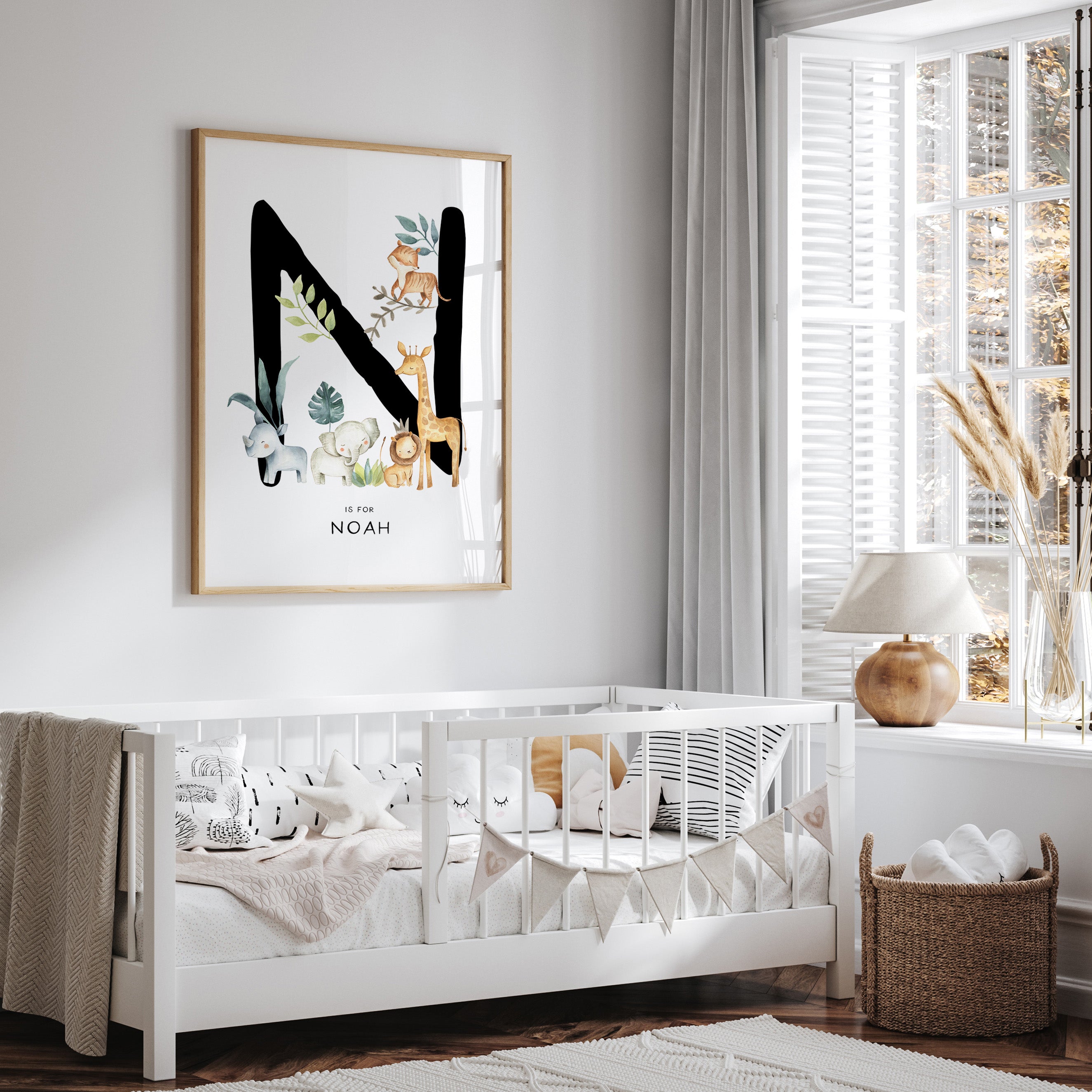 Safari Animal Letter & Name Print