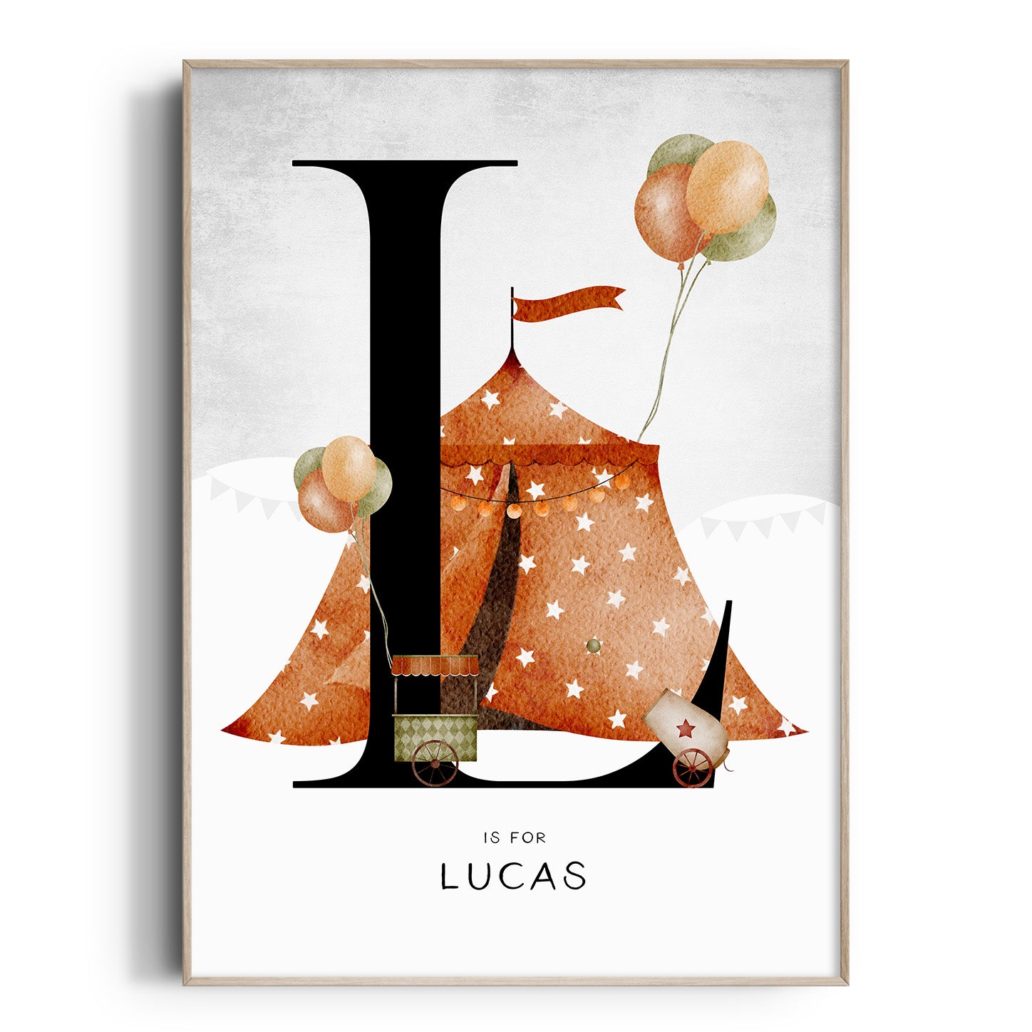 Circus Tent Name Print