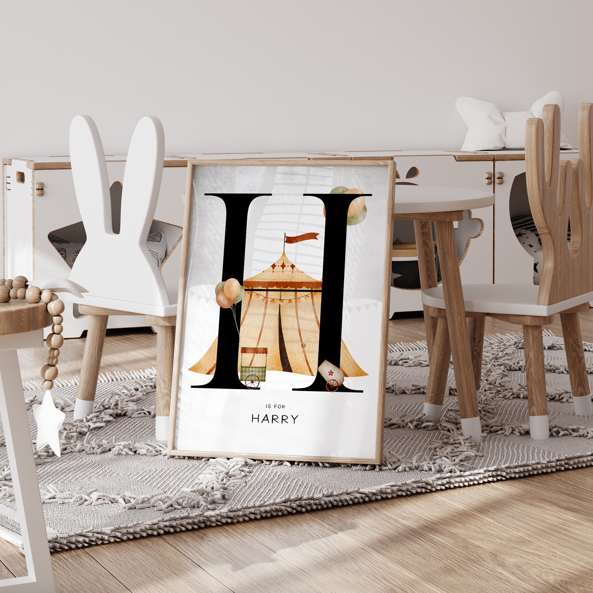 Circus Tent Name Print