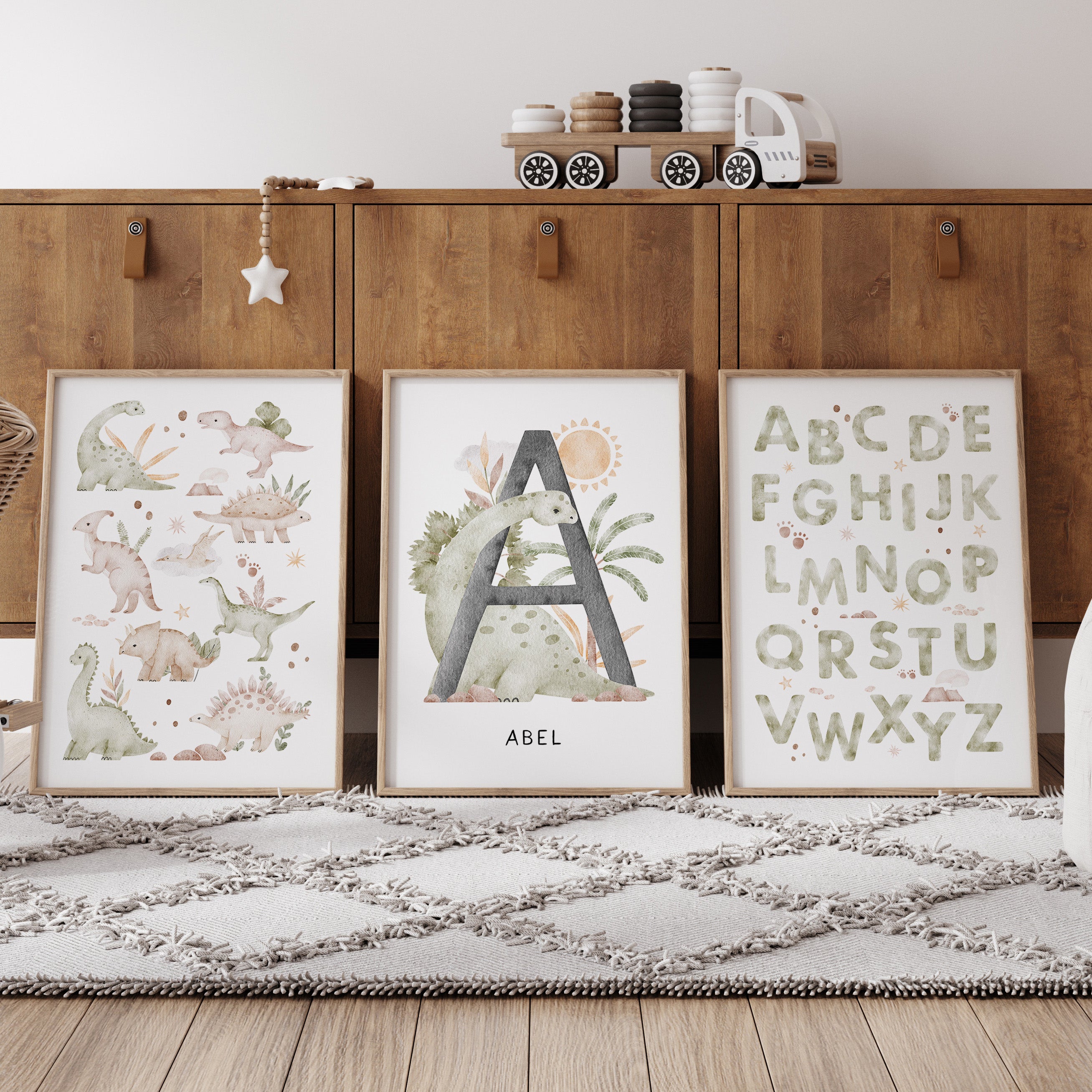 Dinosaur Name, Alphabet & Chart Prints - Choose Your Dinosaur