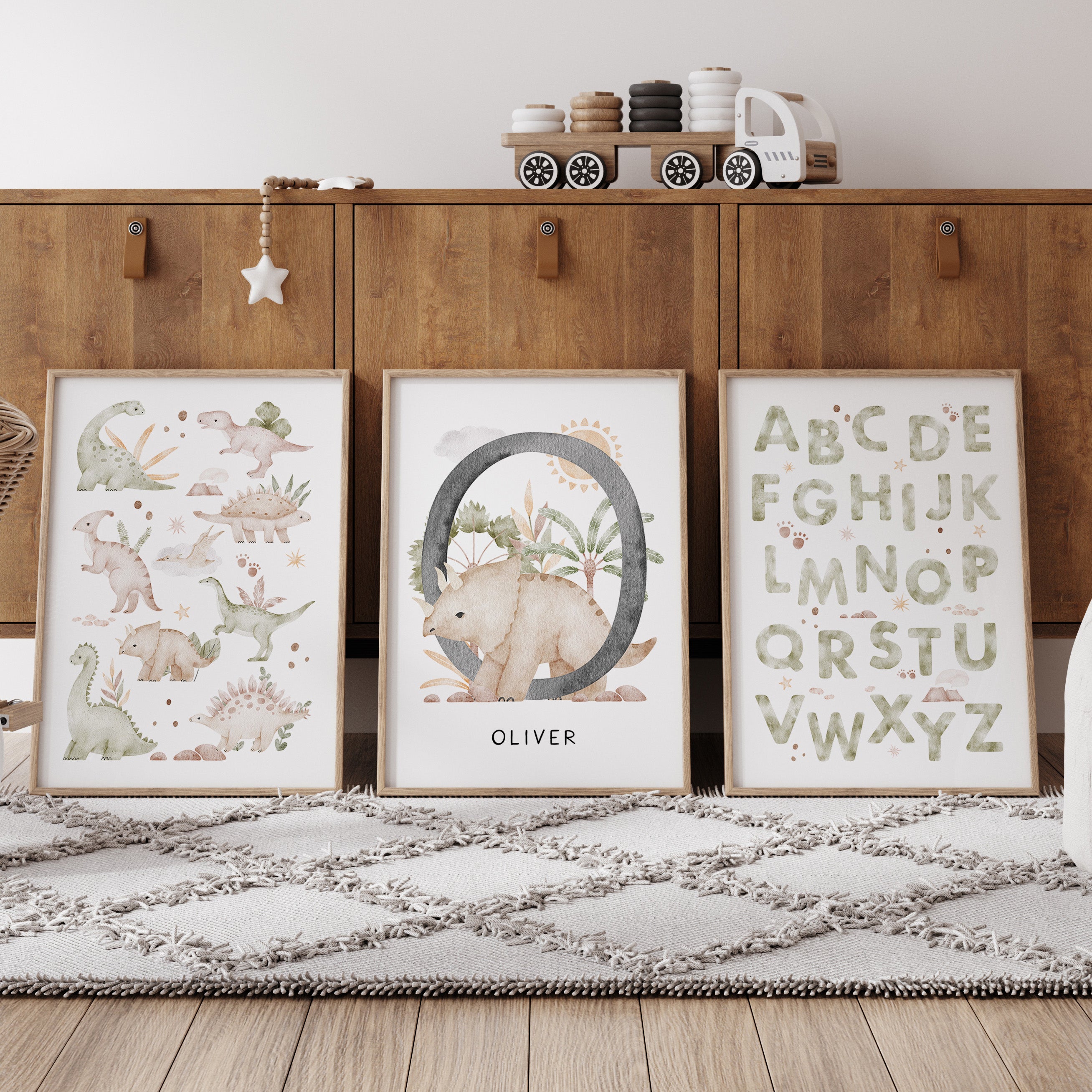 Dinosaur Nursery Wall Art | Dinosaur Nursery Decor | Dinosaur Nursery ...