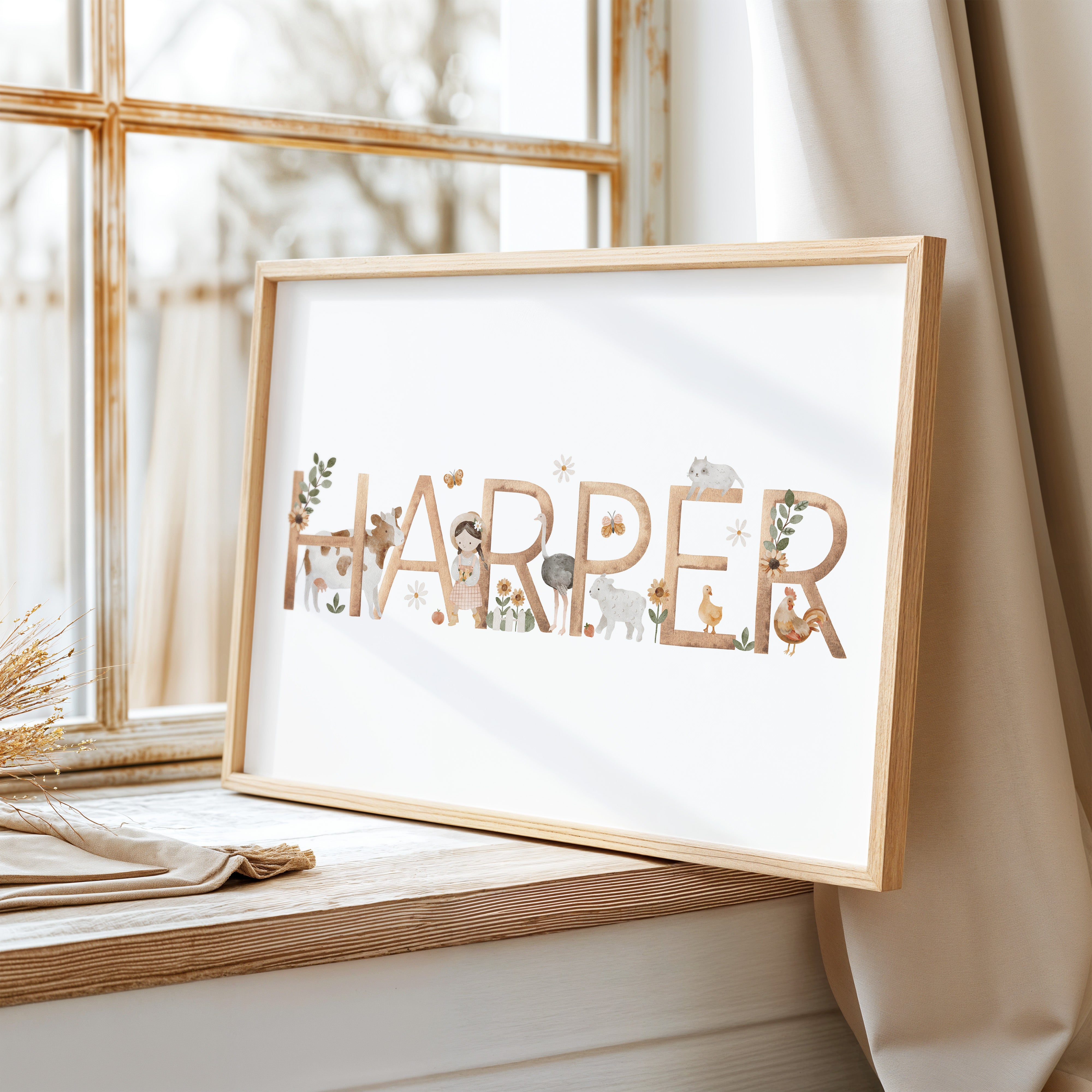 Farm Animal Name Print