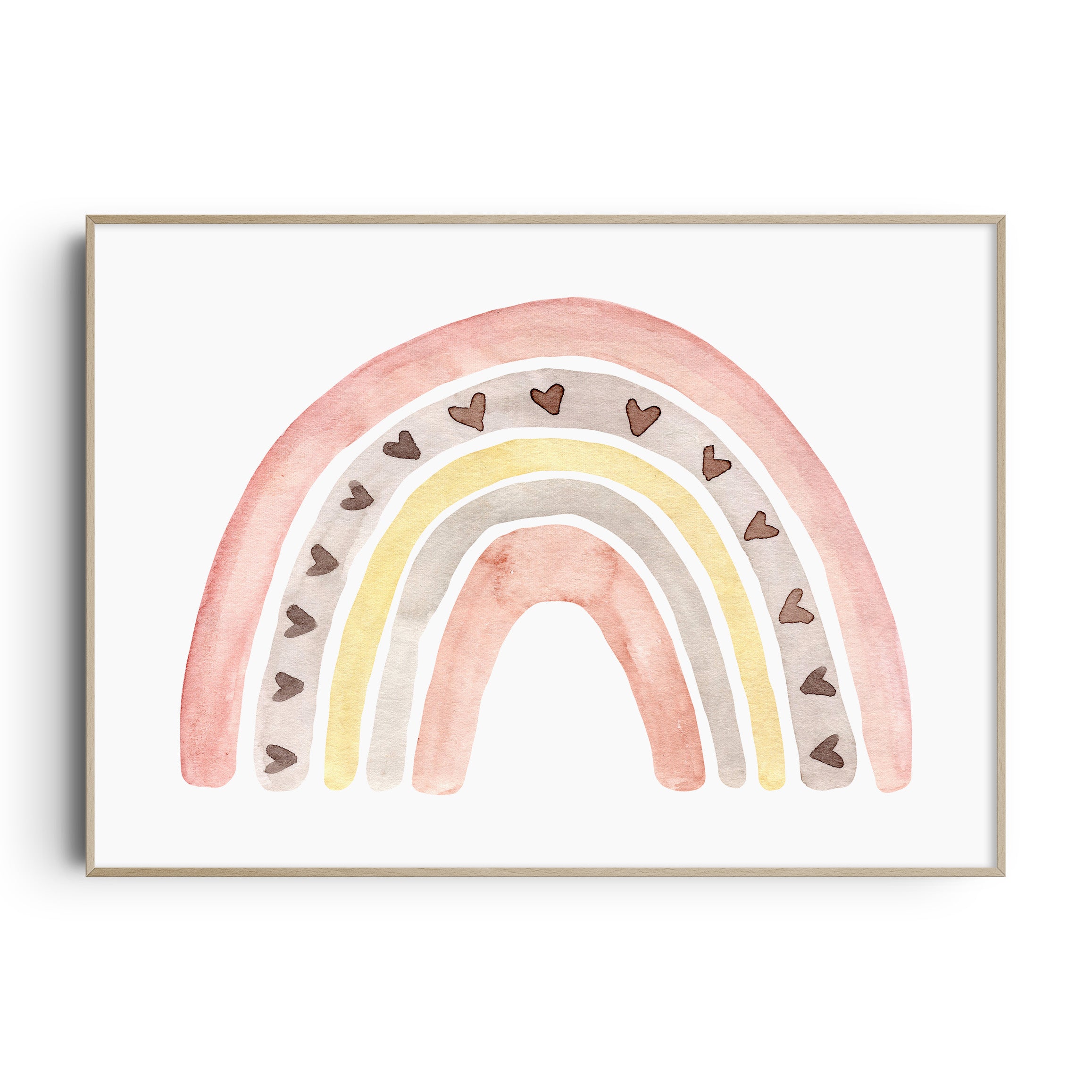 Watercolour Rainbow Print