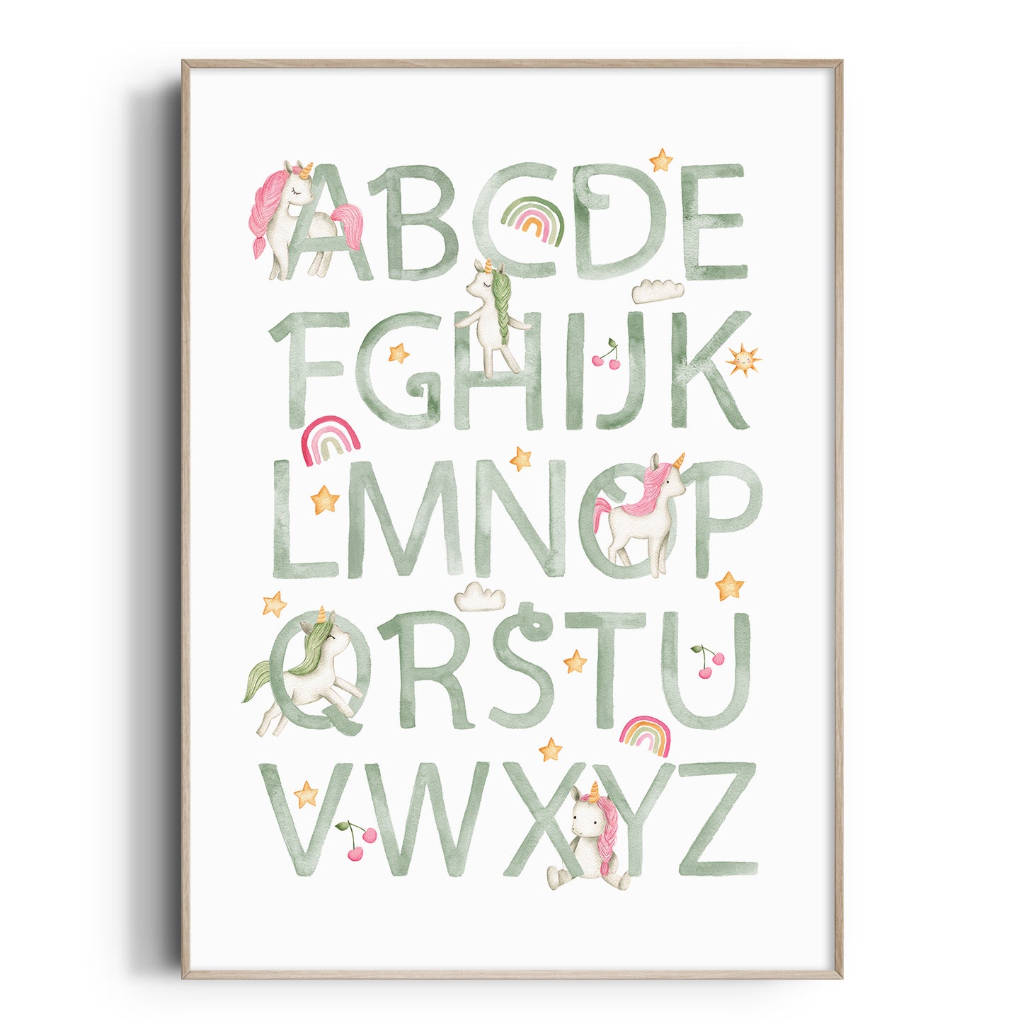 Unicorn Alphabet Print