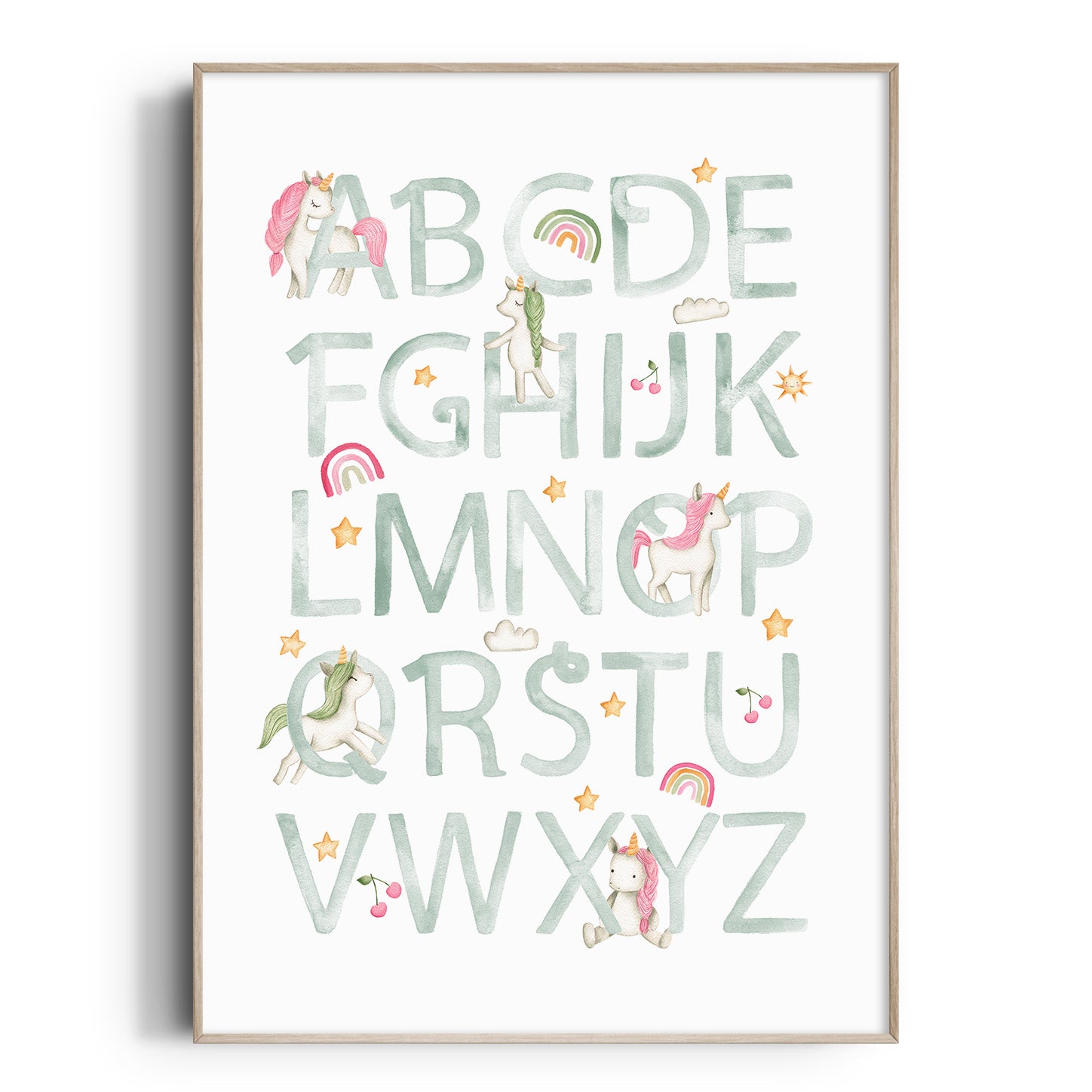 Unicorn Alphabet Print