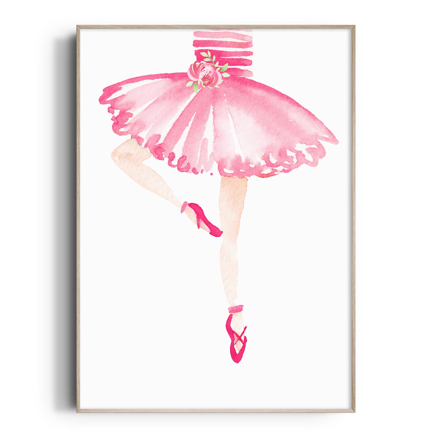 Watercolour Ballerina Art Print