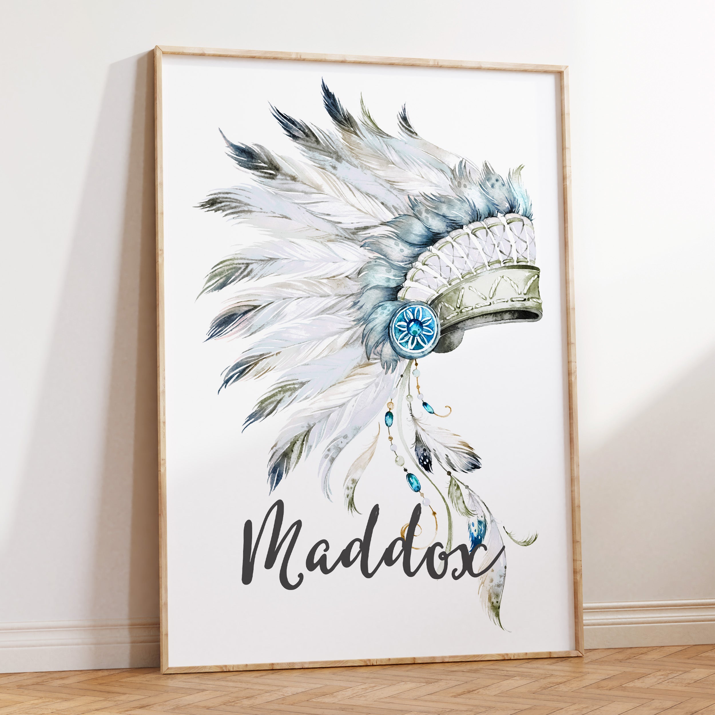 Tribal Headdress Name Print
