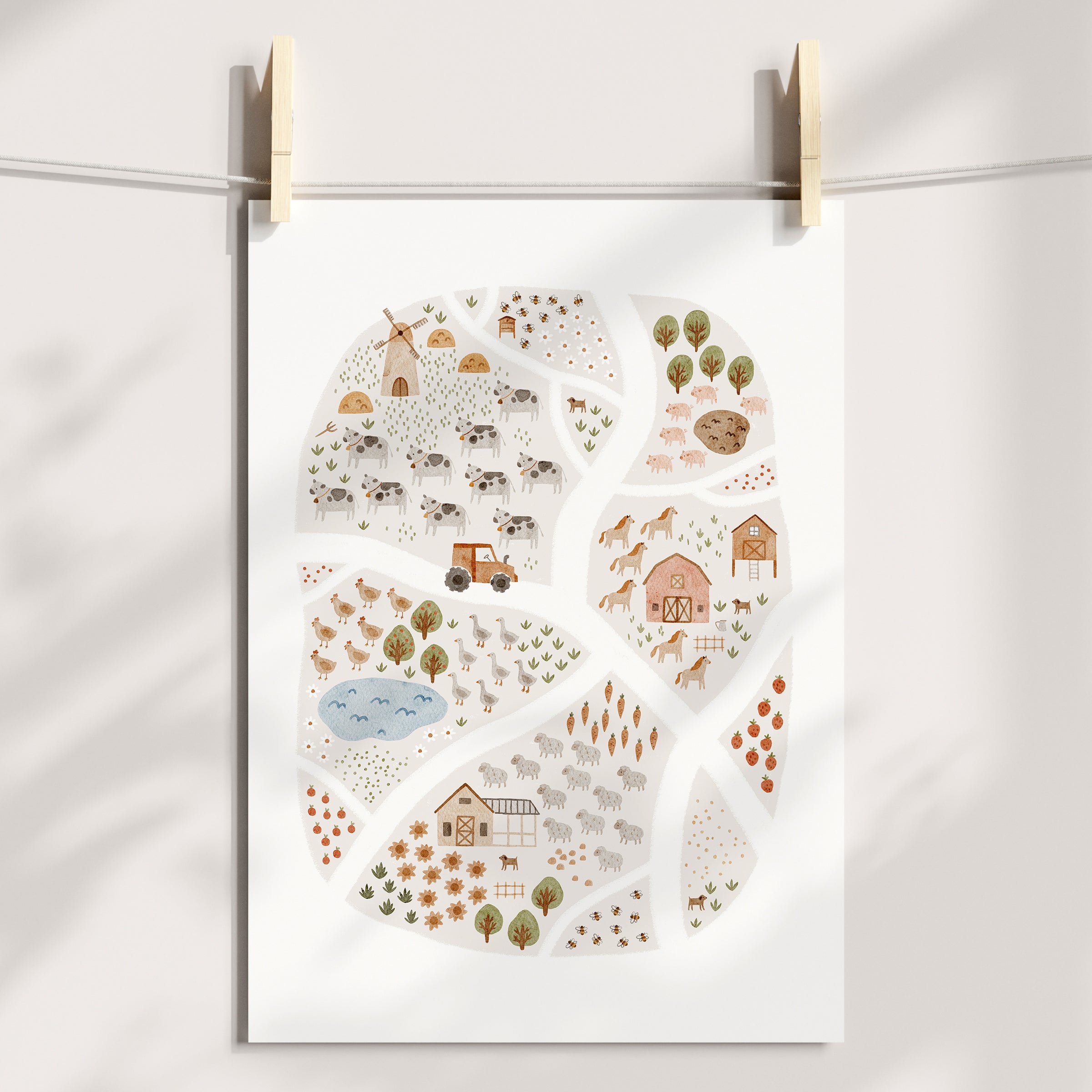 On The Farm Prints