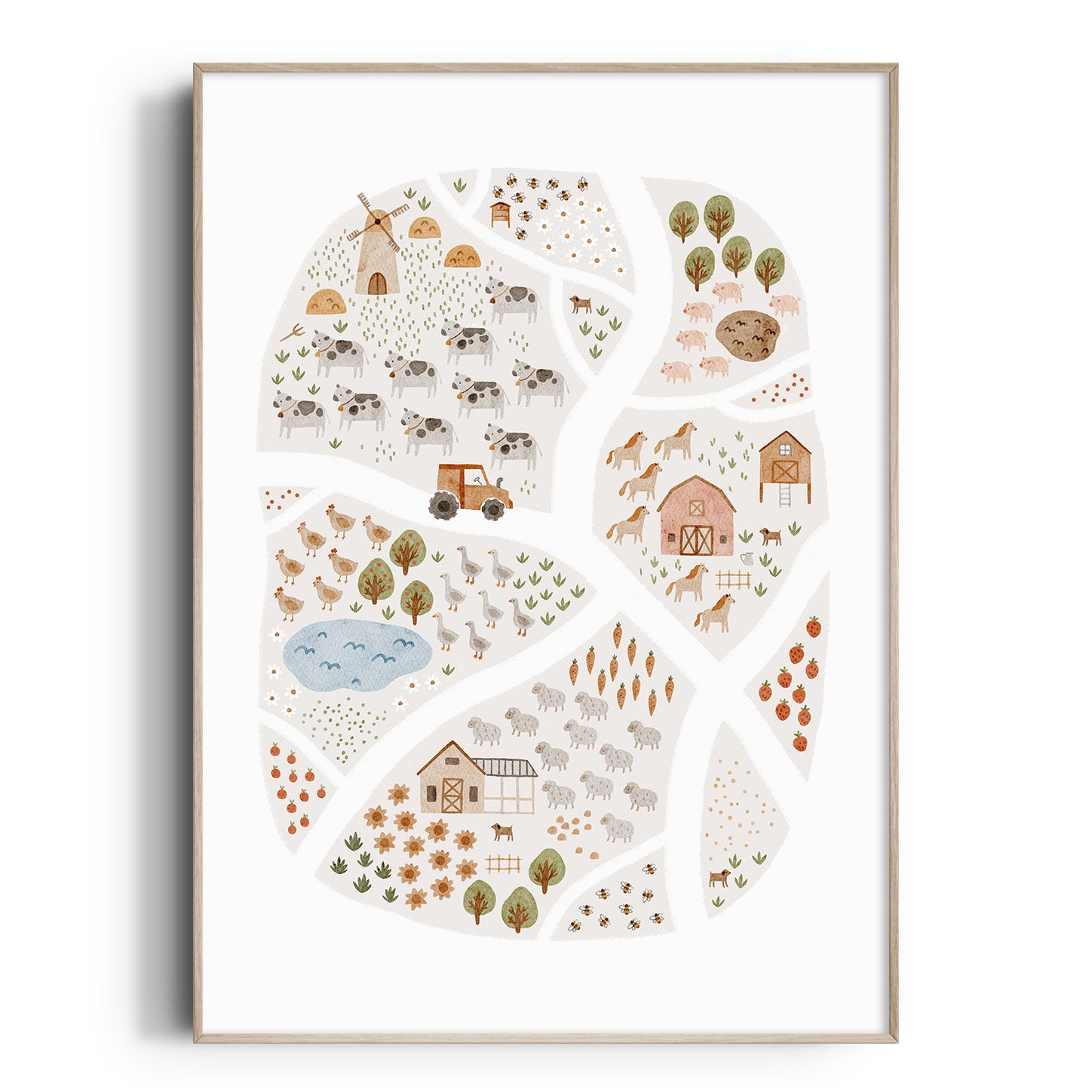 On The Farm Print