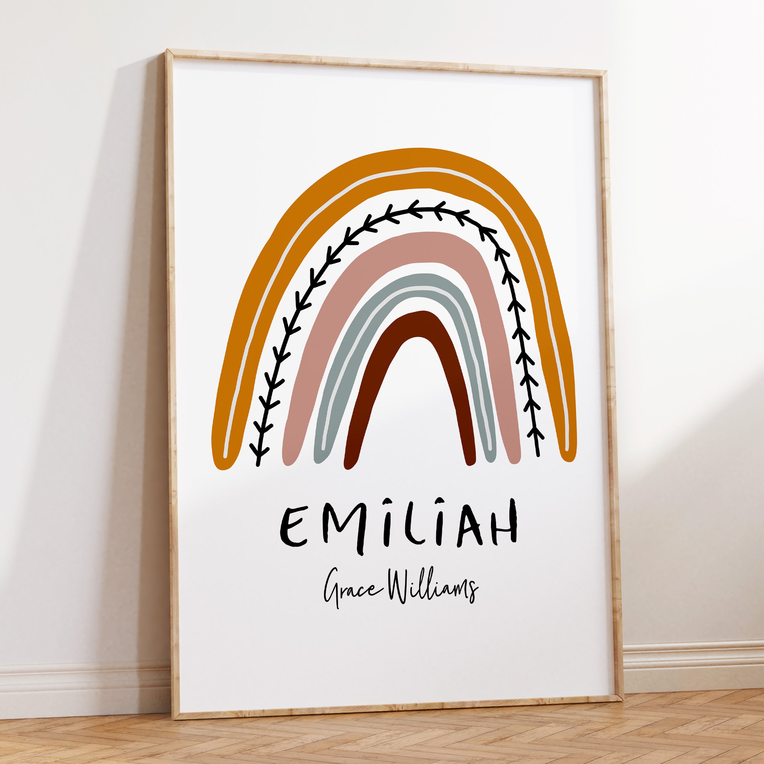 Rainbow Name Print