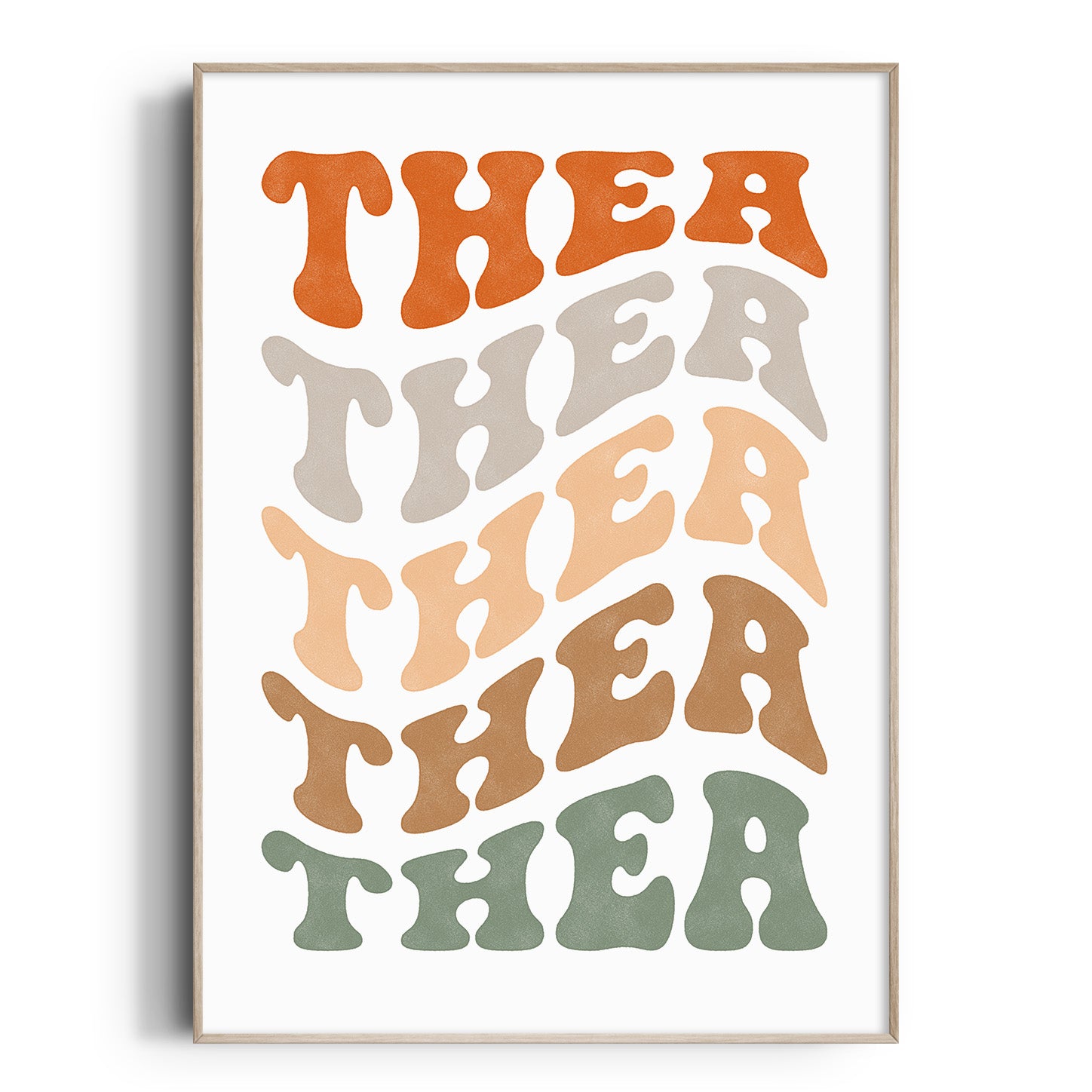Wavy Retro Name Print