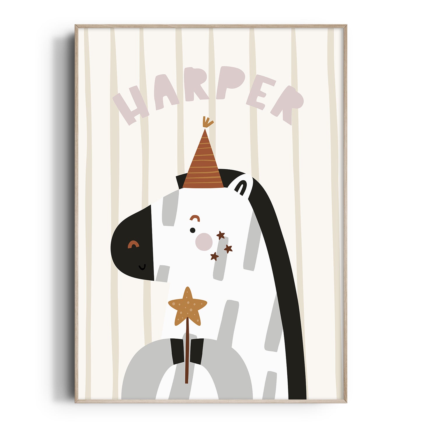 Magic Safari Animal Name Print - Zebra