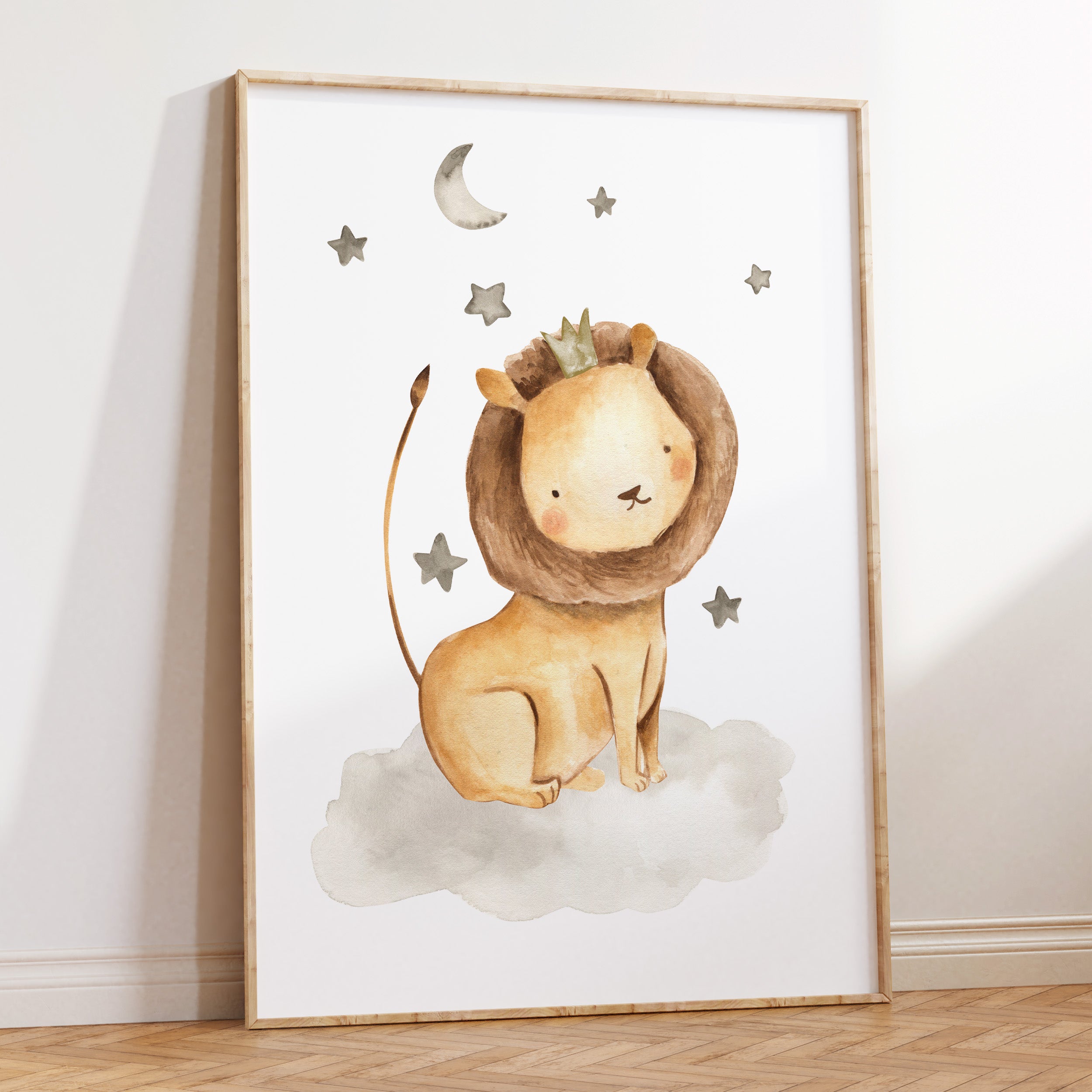 Lion & Stars Print