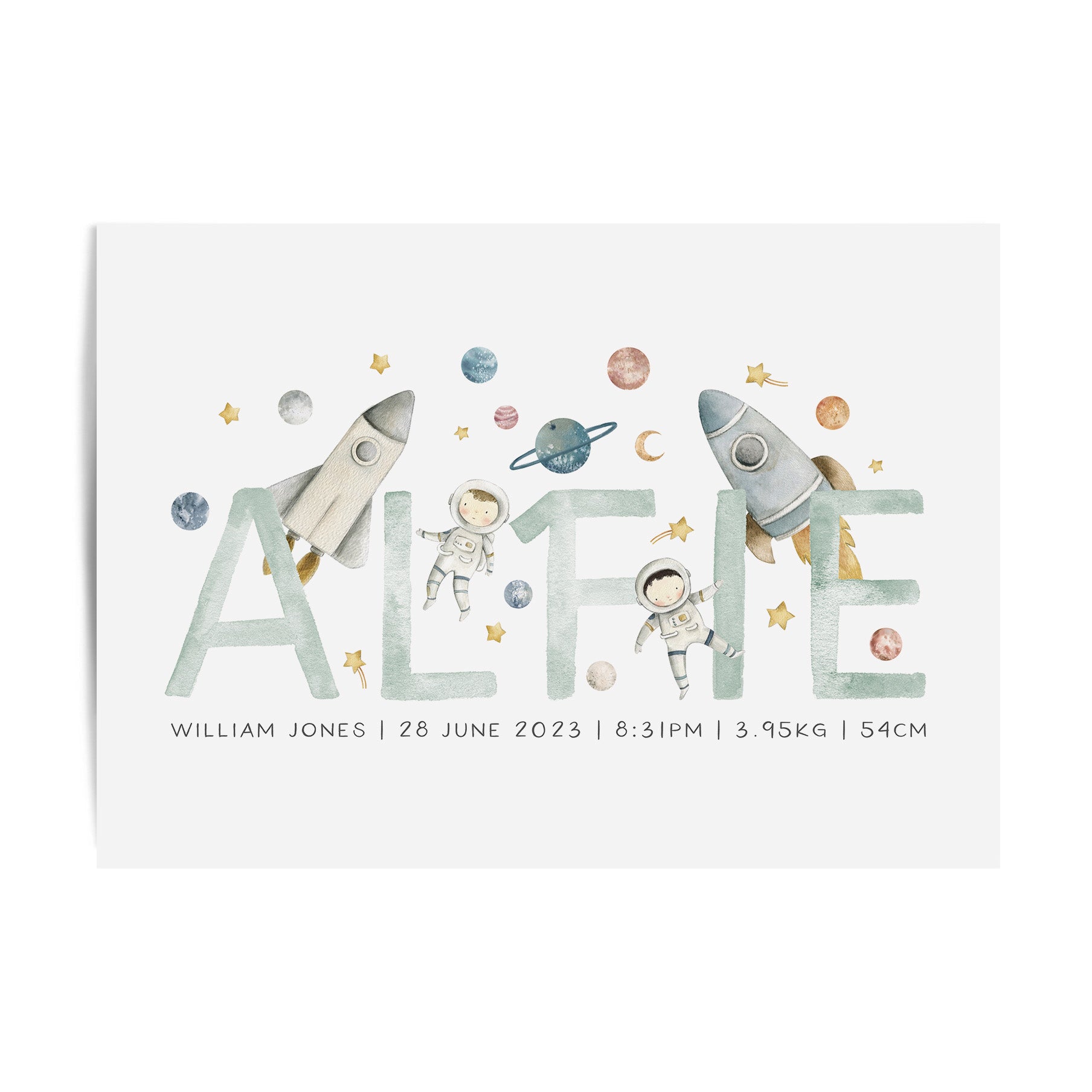 Space Name Print