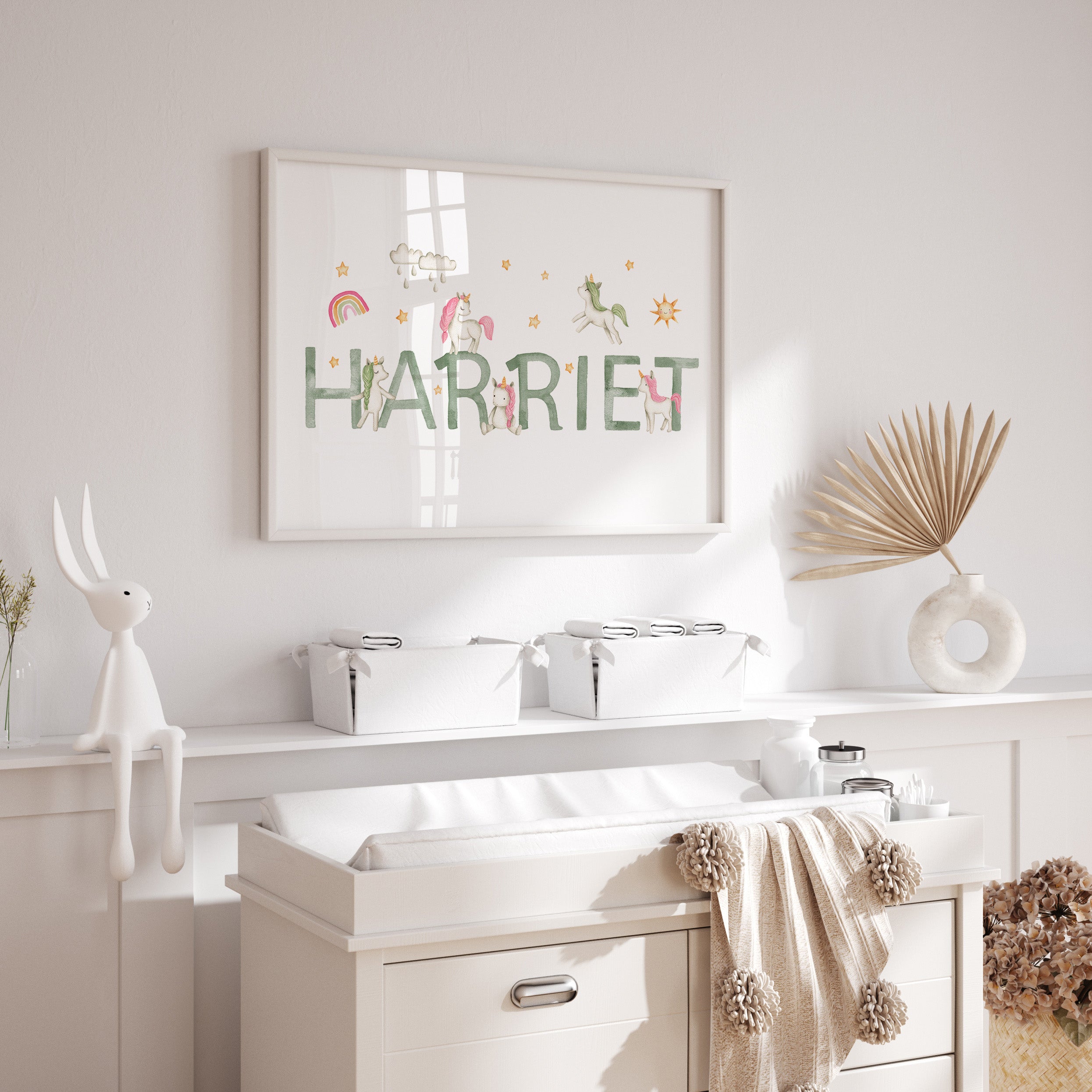 Unicorn Name & Birth Print