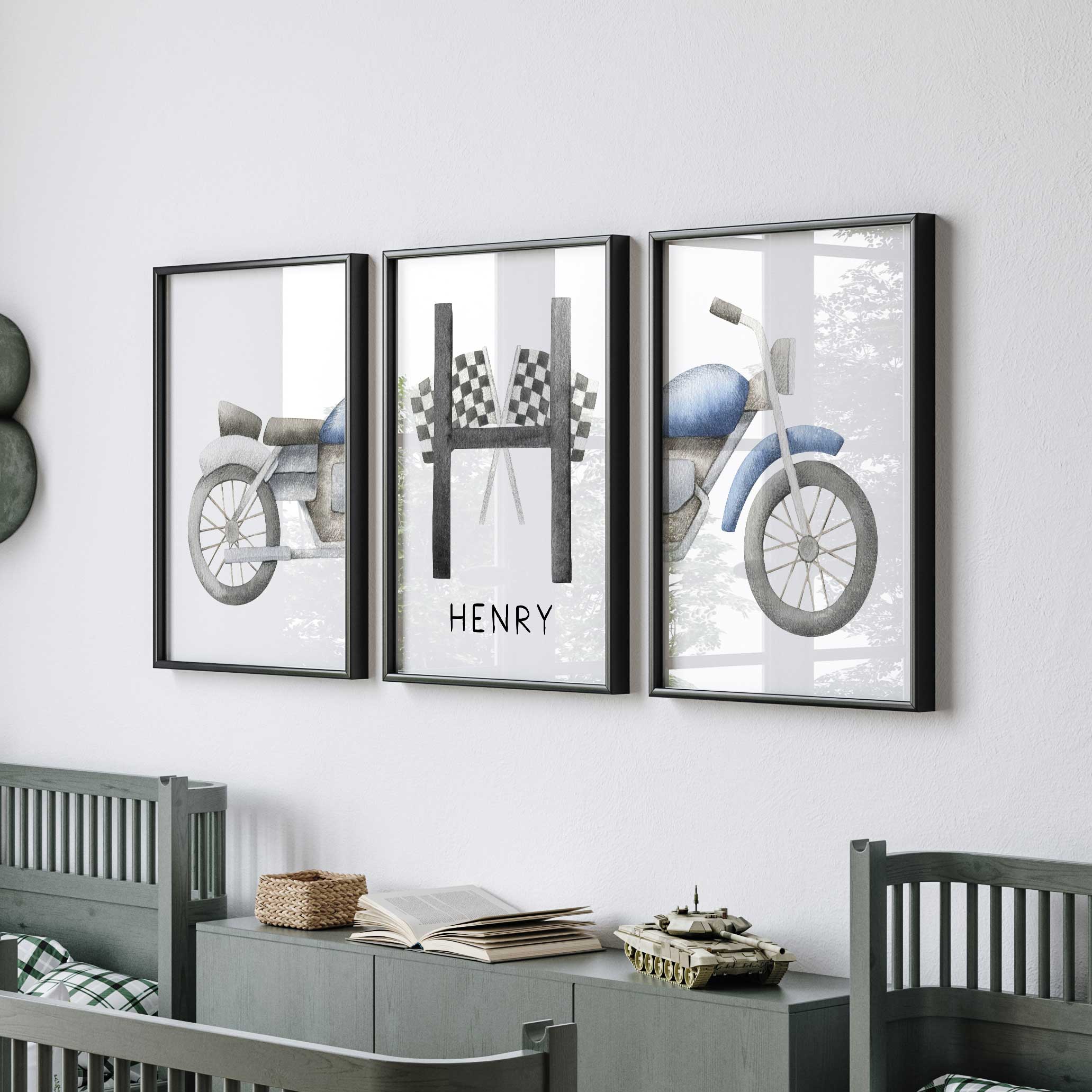 Motorbike & Name Print