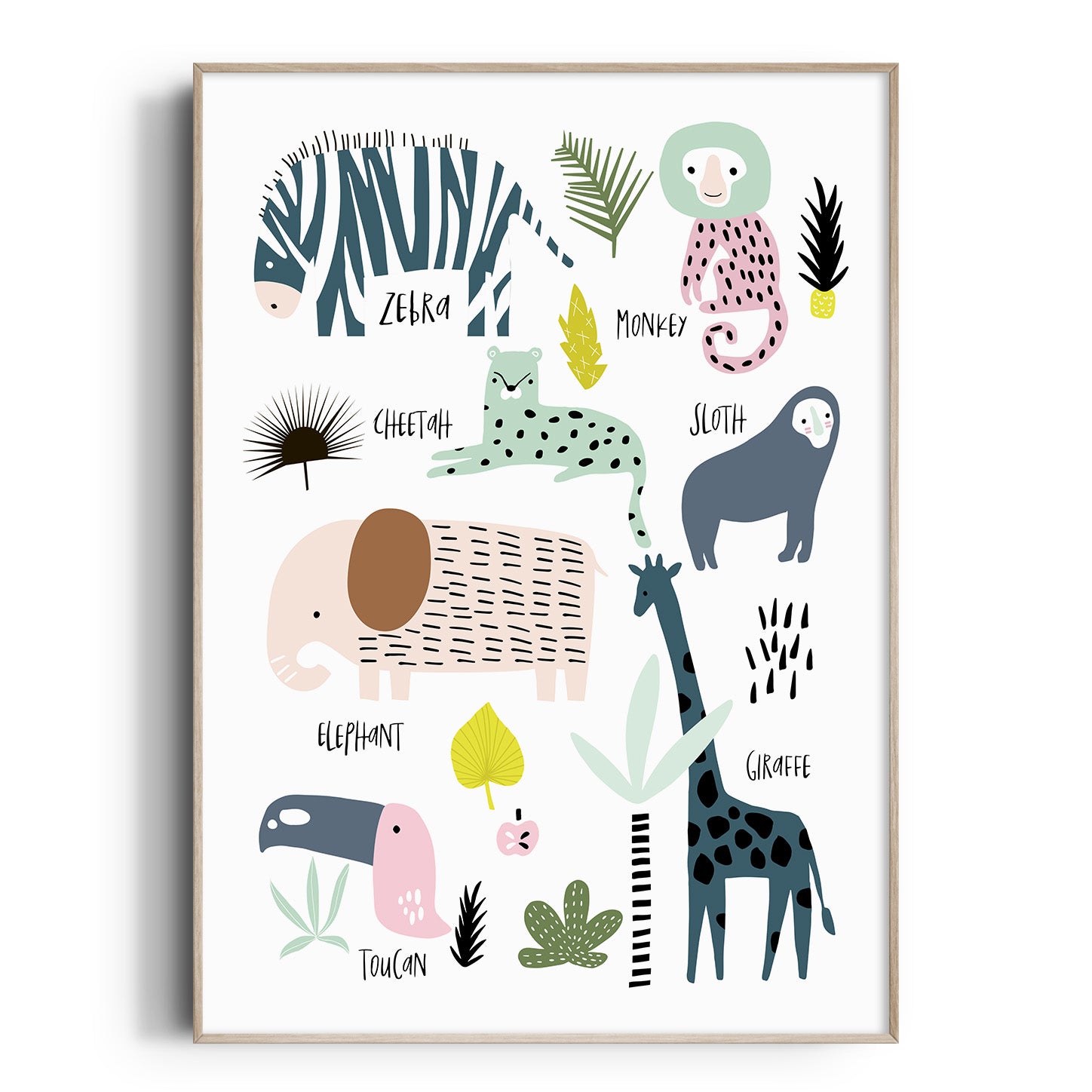 Jungle & Safari Animal Chart