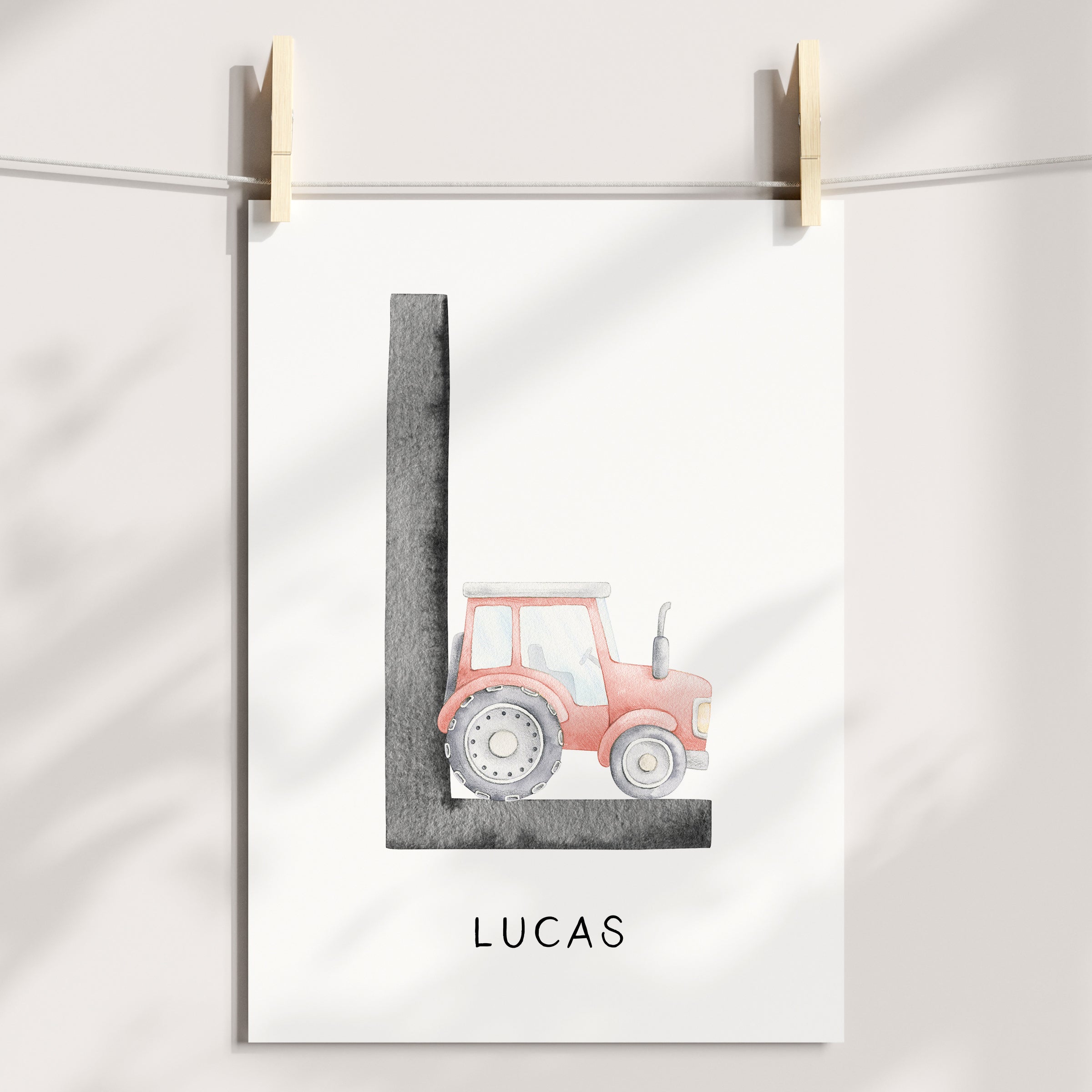 Tractor Name Print