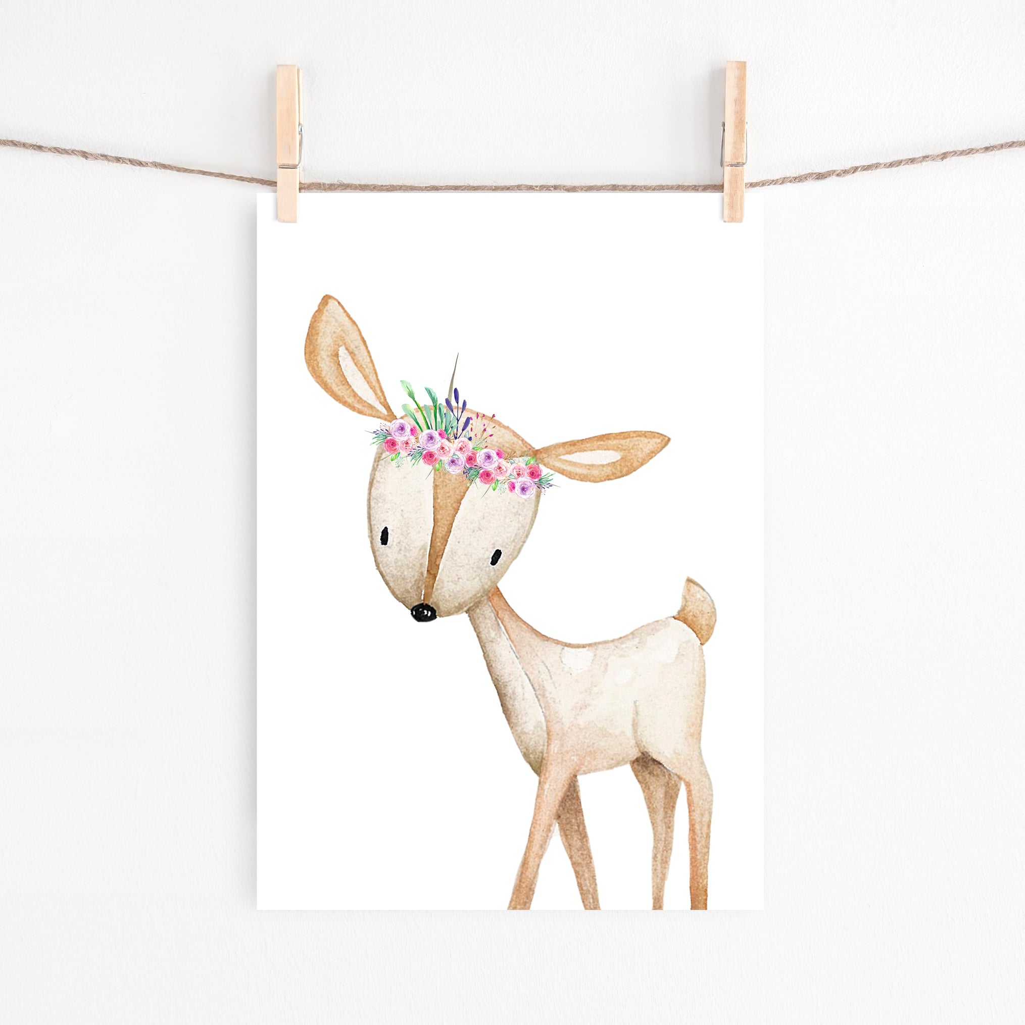 Woodland Fox, Deer & Birth Prints