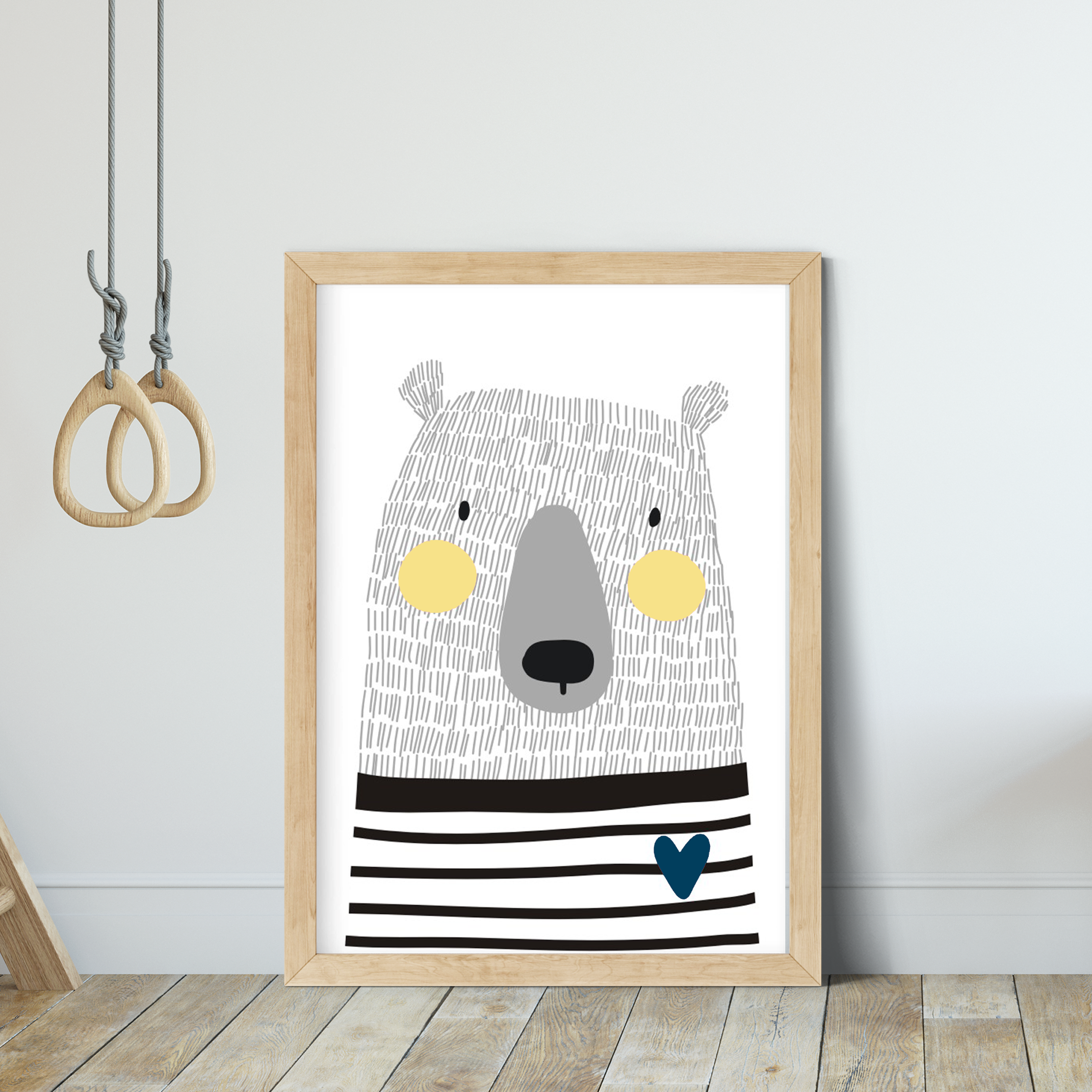 Scandi Bear Print