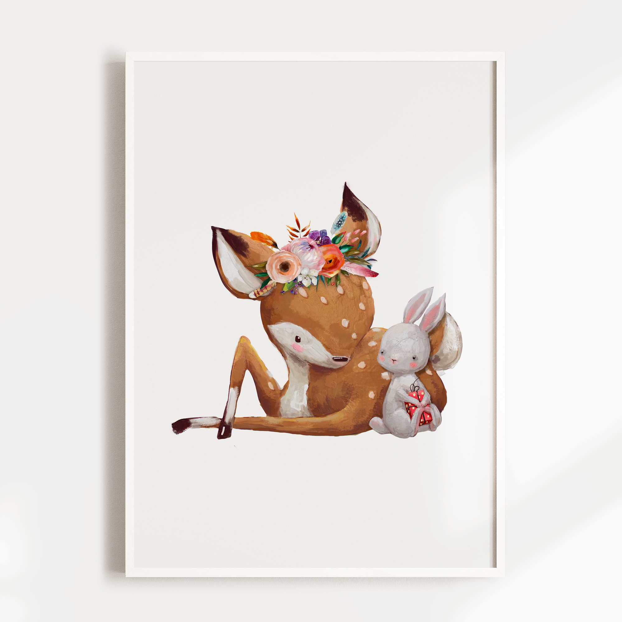 Woodland Baby Deer Print