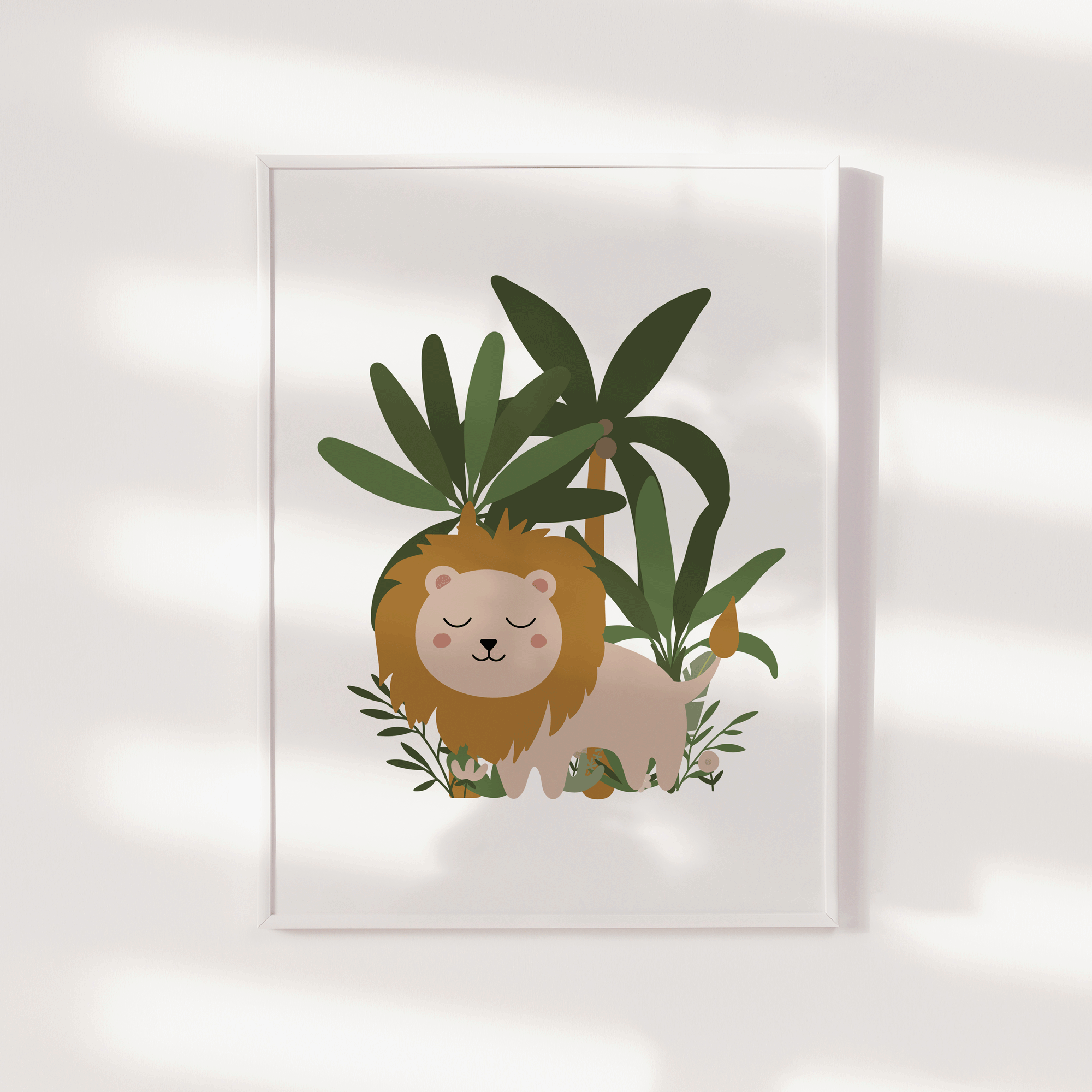 Lion Jungle Print
