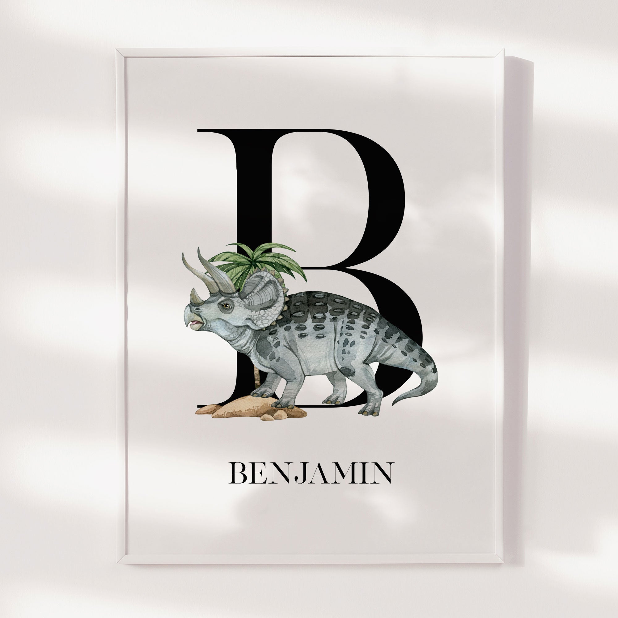 Triceratops Name Print
